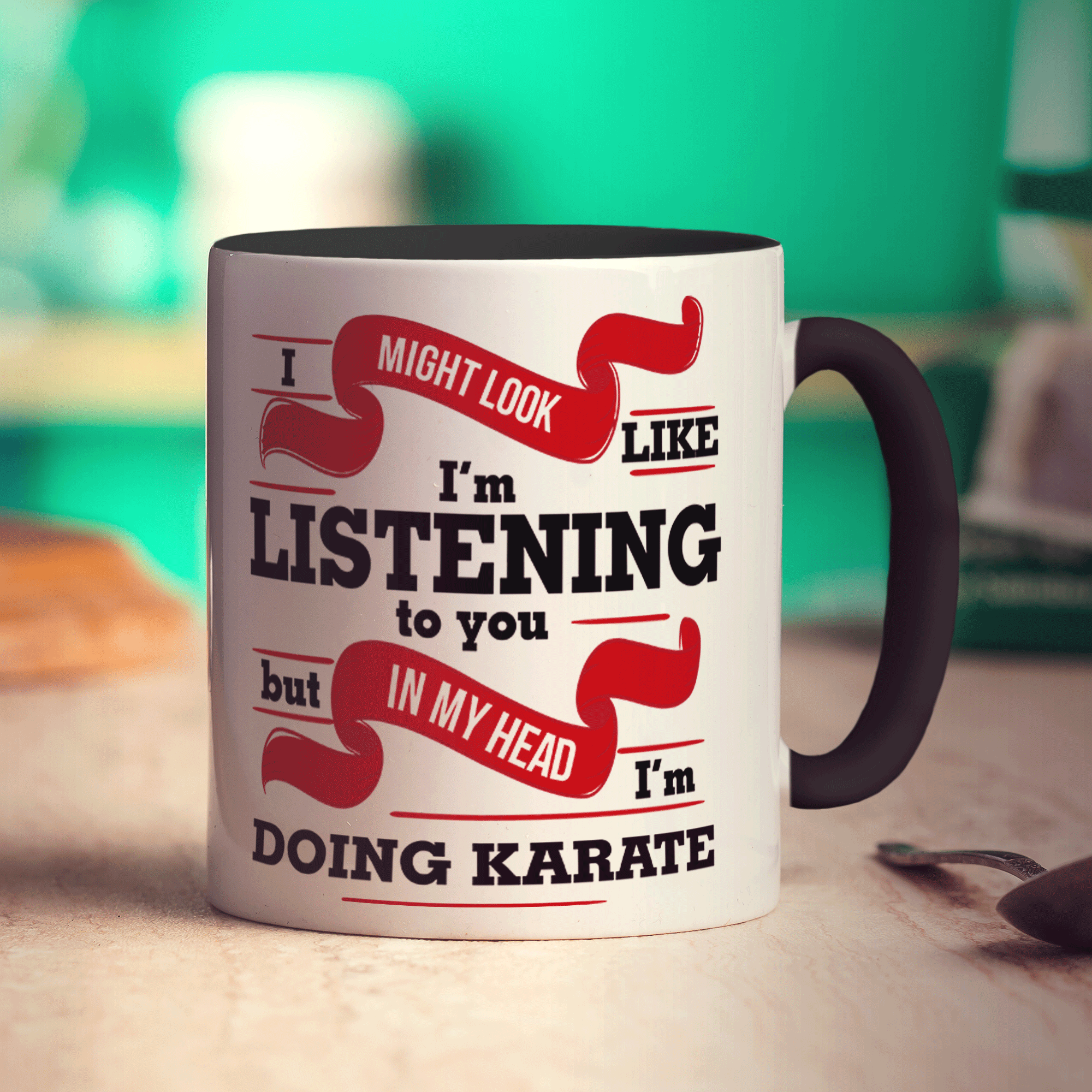 In My Head I'm Doing Karate Mug