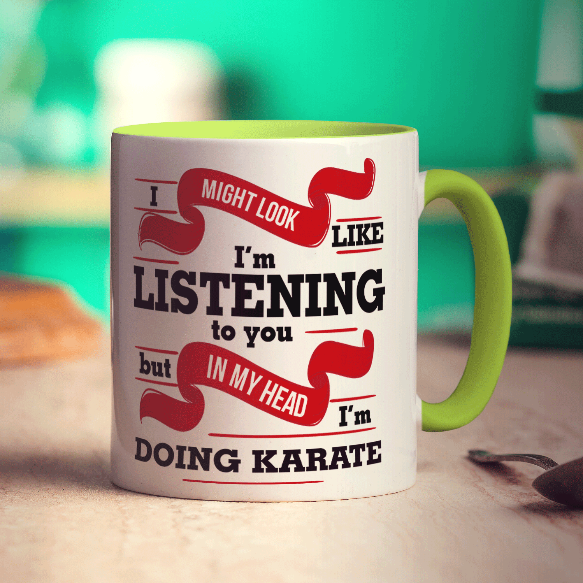In My Head I'm Doing Karate Mug
