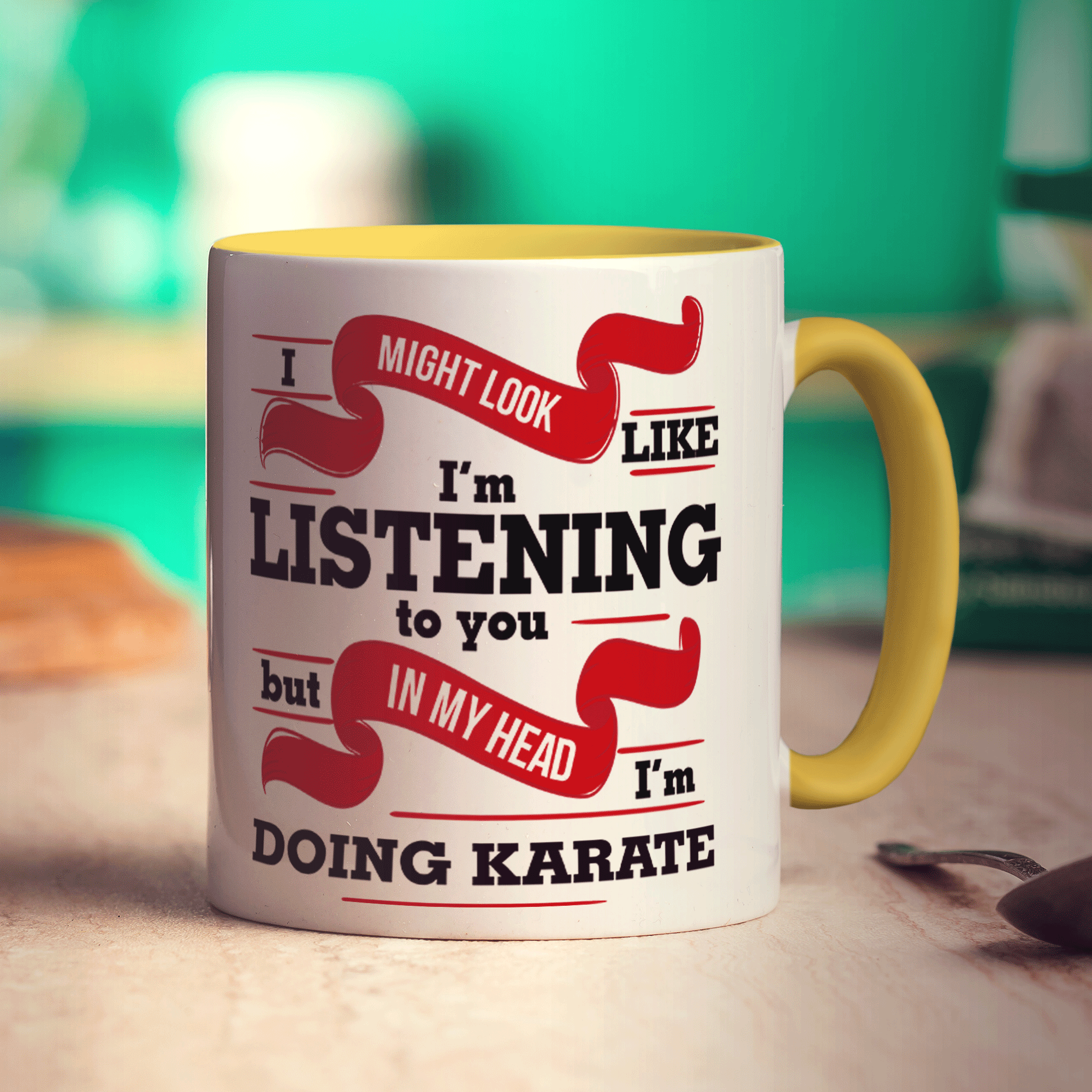 In My Head I'm Doing Karate Mug