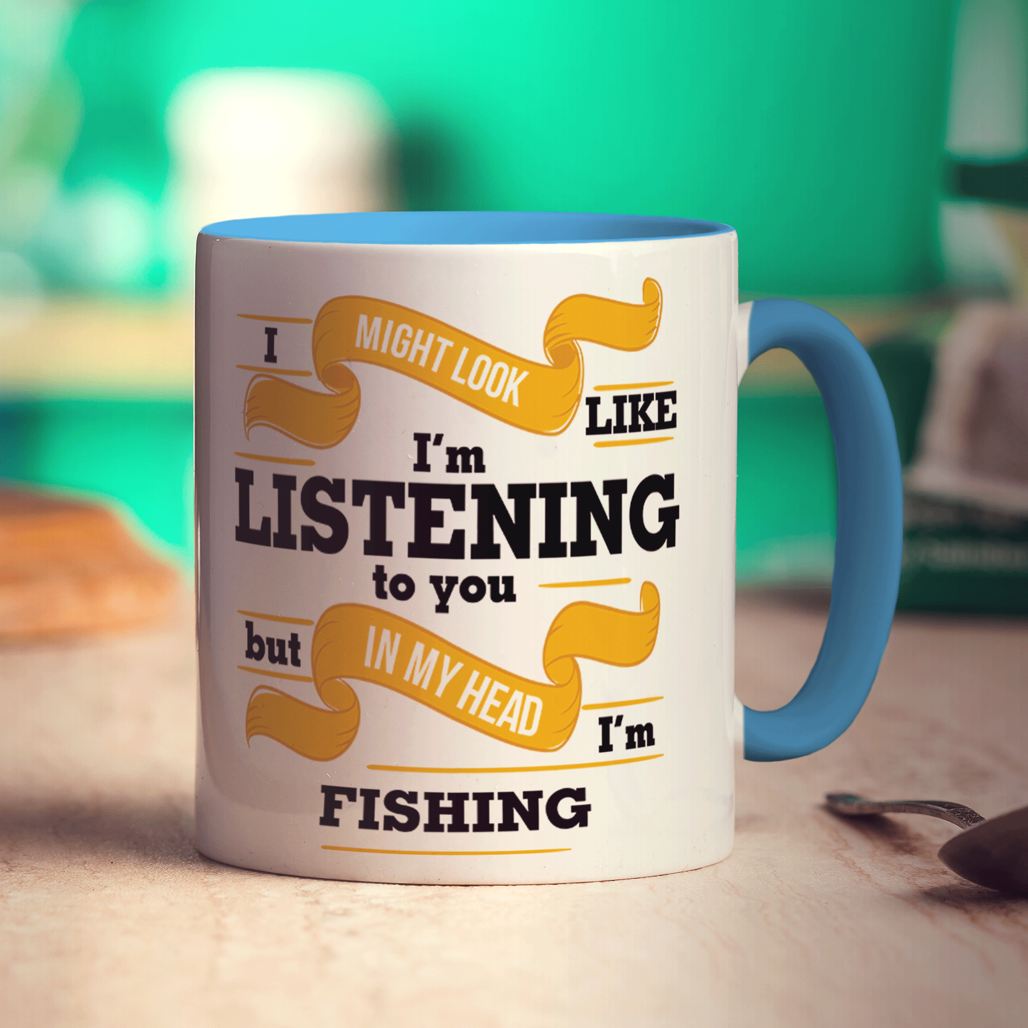 In My Head I'm Fishing Mug