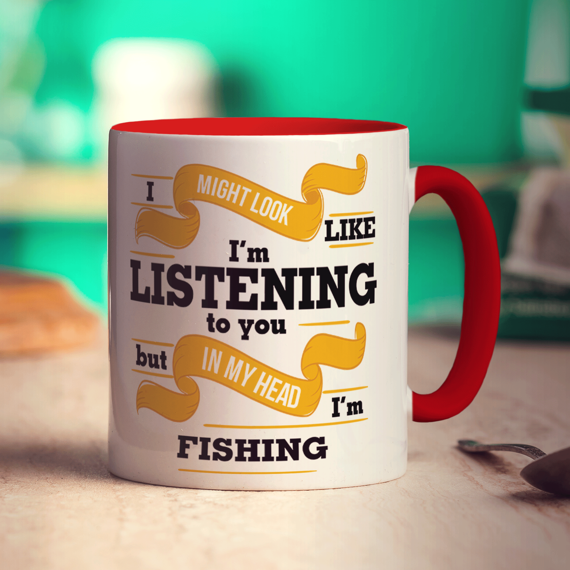 In My Head I'm Fishing Mug