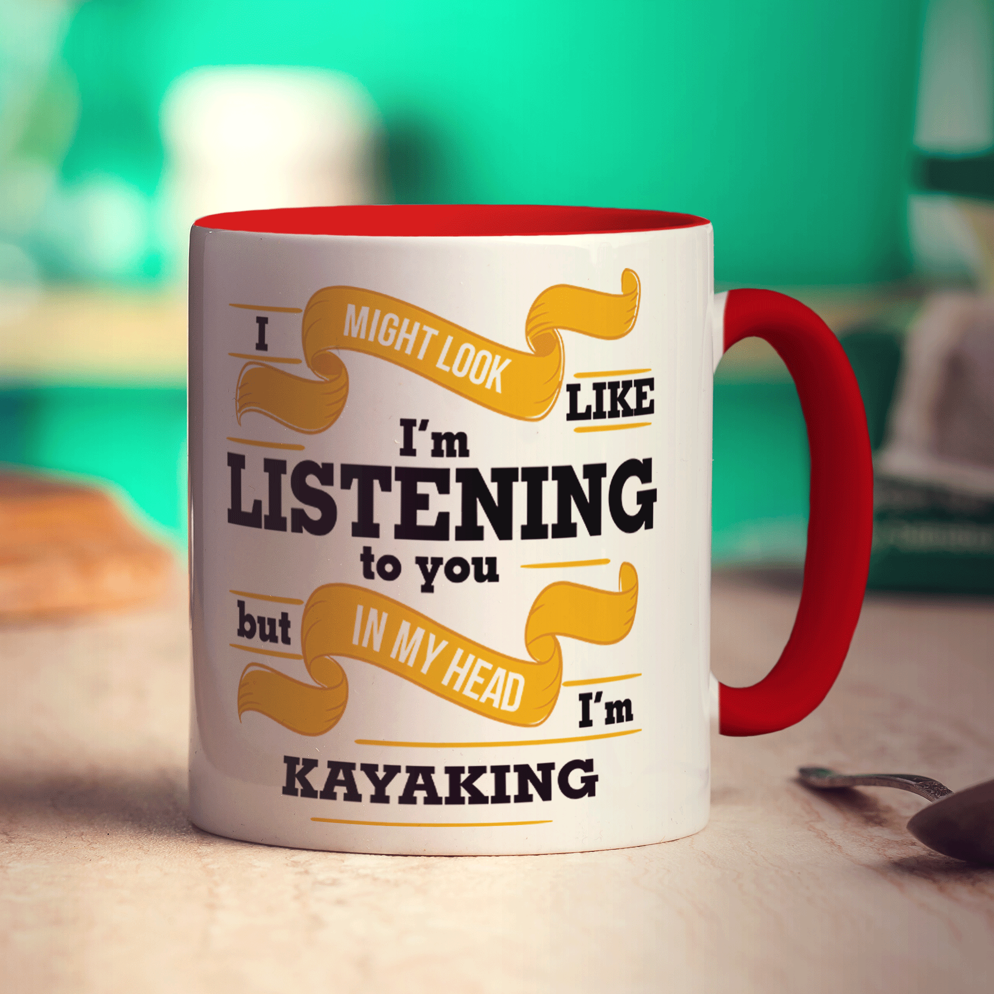 In My Head I'm Kayaking Mug