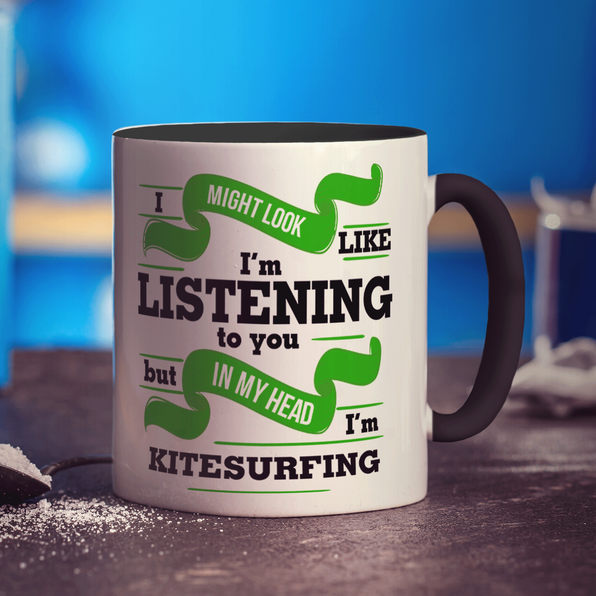 In My Head I'm Kitesurfing Mug
