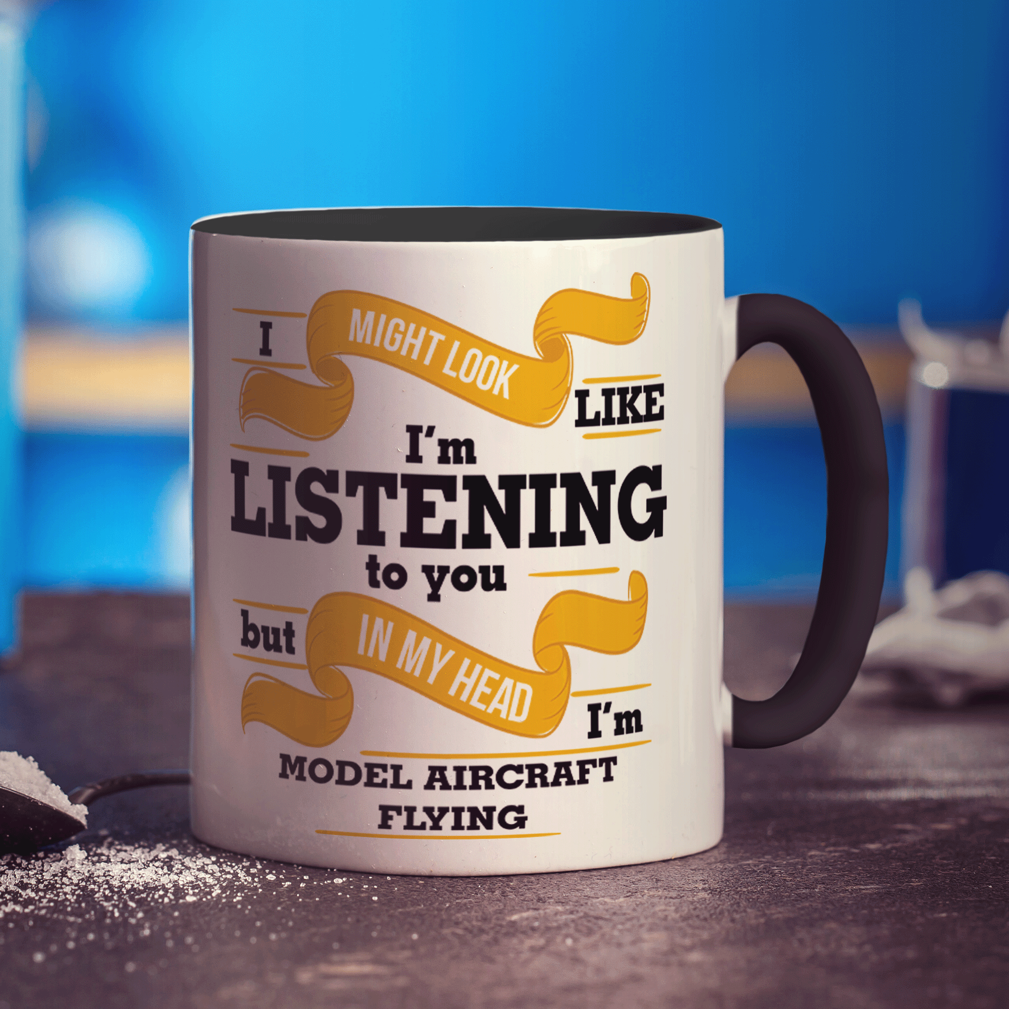 In My Head I'm Model Aircraft Flying Mug