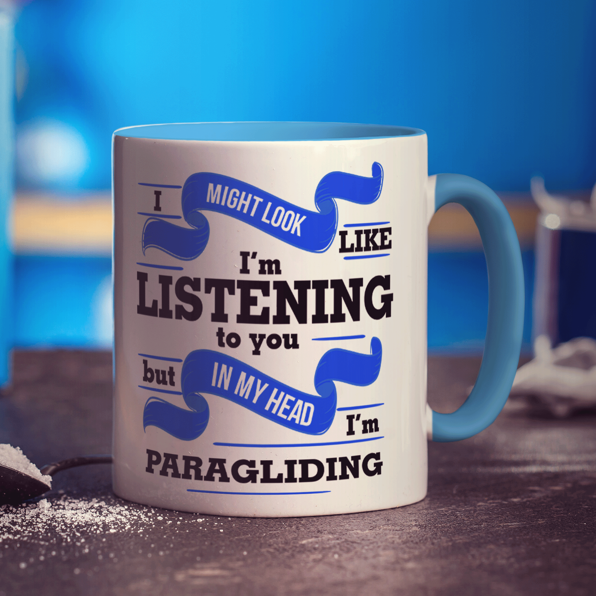In My Head I'm Paragliding Mug