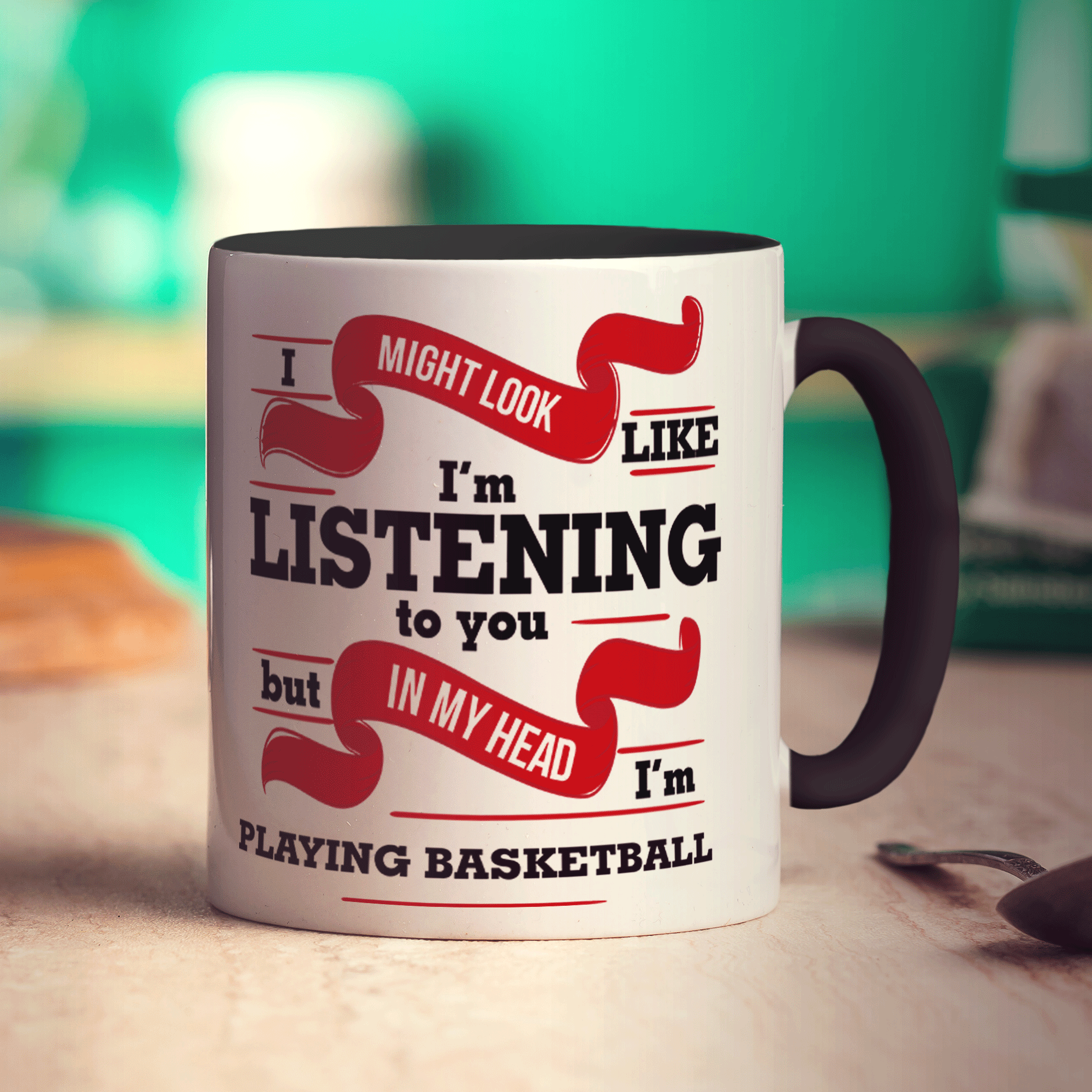 In My Head I'm Playing Basketball Mug
