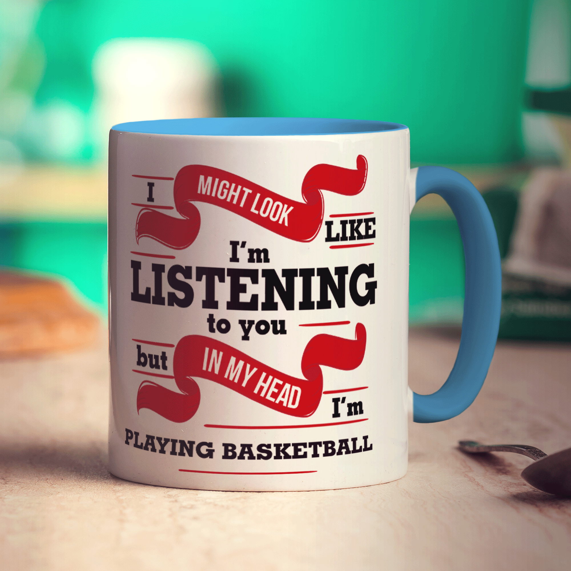 In My Head I'm Playing Basketball Mug