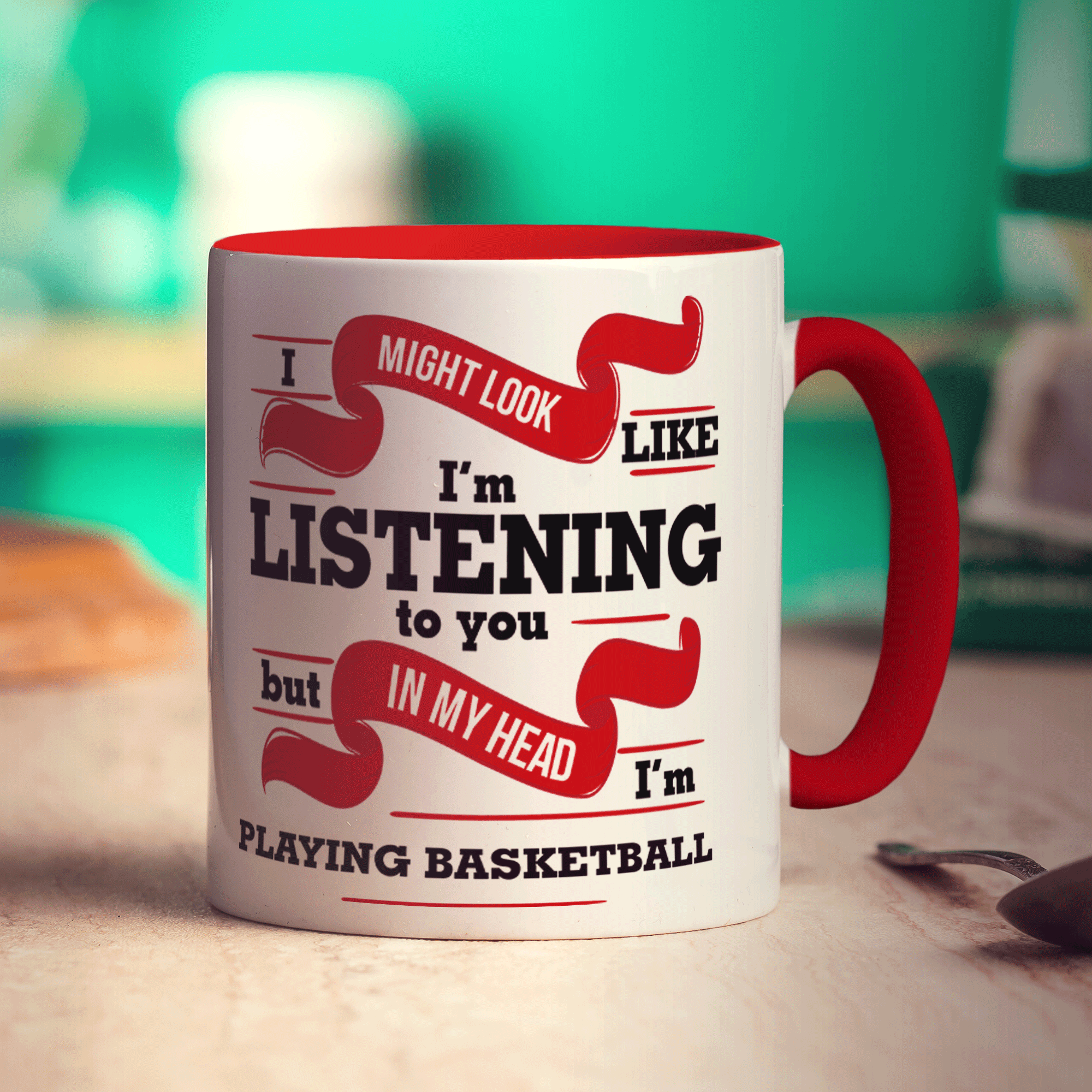 In My Head I'm Playing Basketball Mug