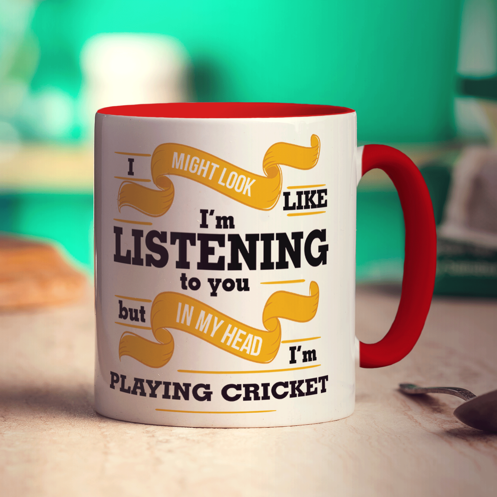In My Head I'm Playing Cricket Mug