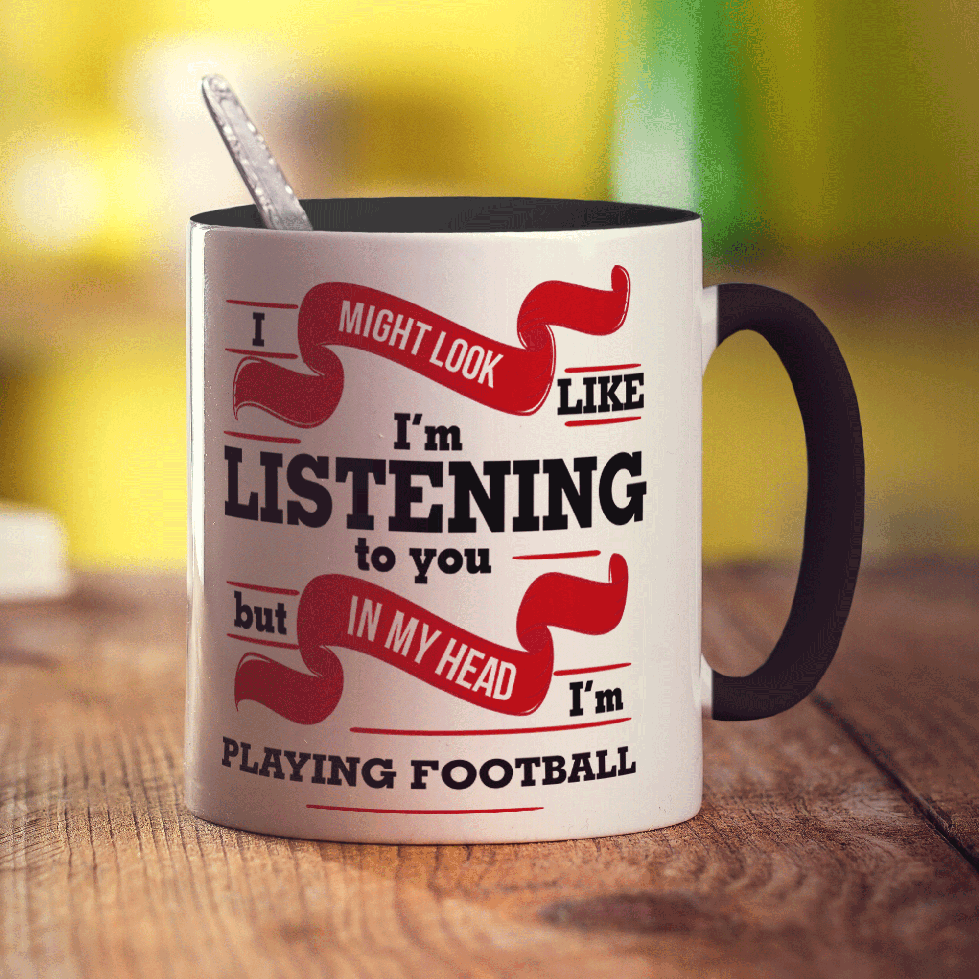 In My Head I'm Playing Football Mug