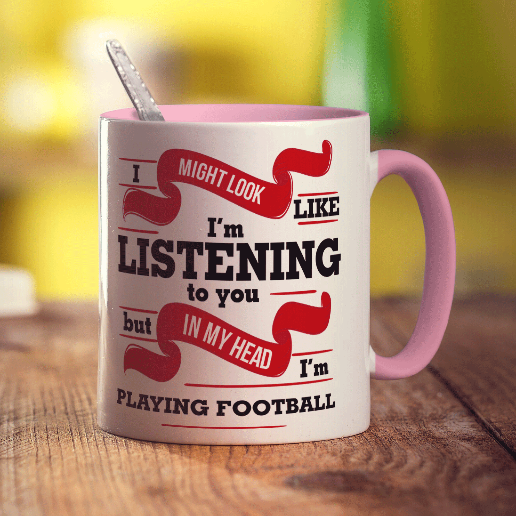 In My Head I'm Playing Football Mug
