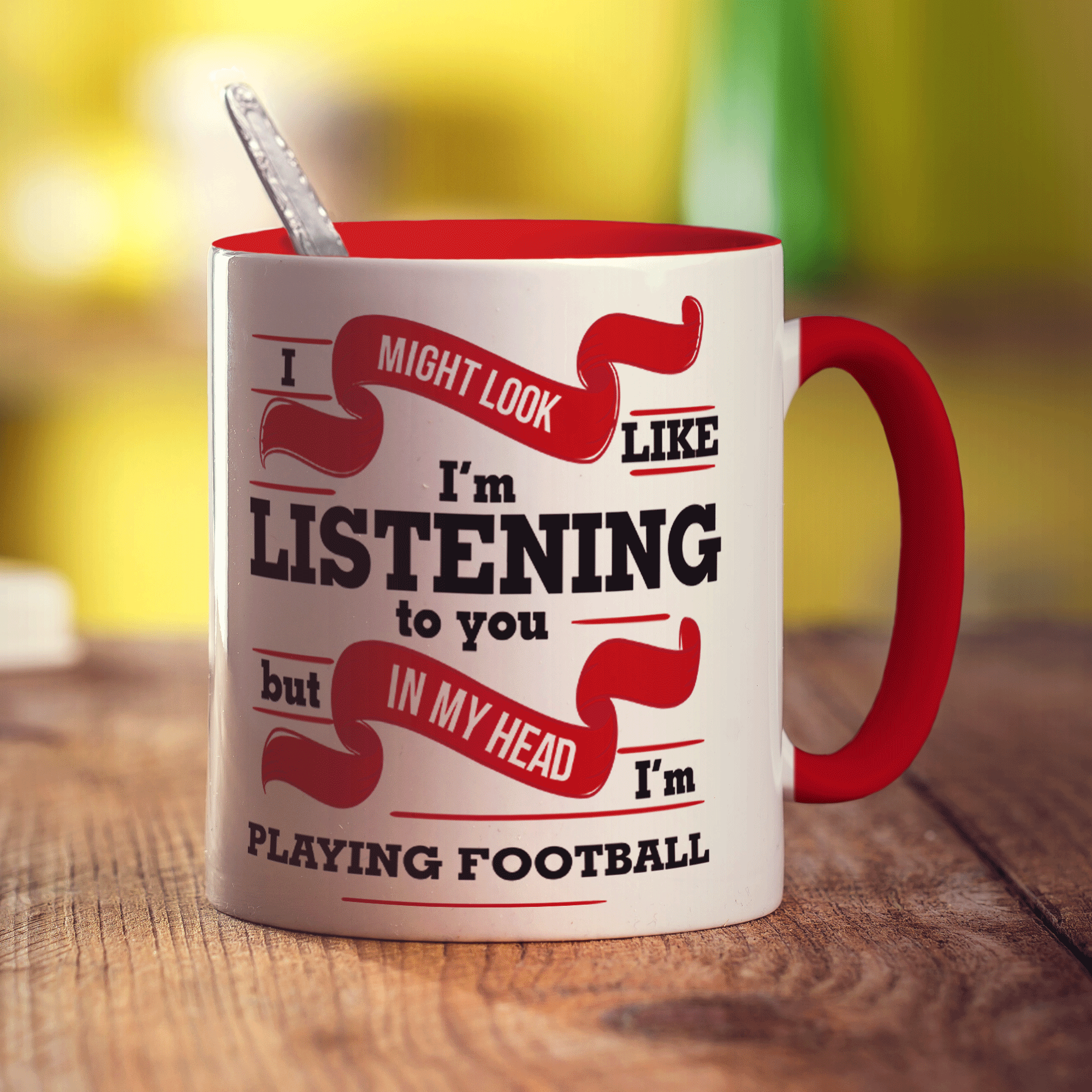 In My Head I'm Playing Football Mug