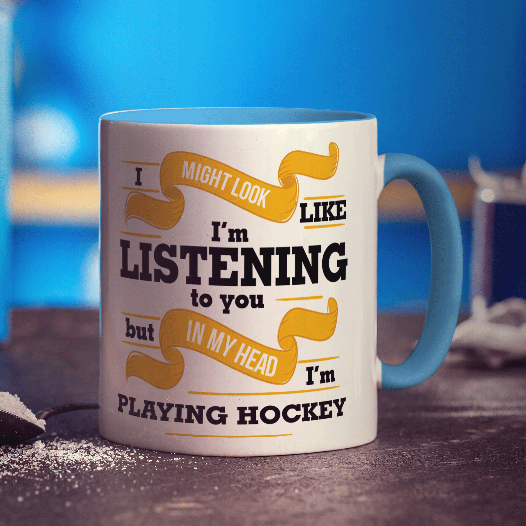 In My Head I'm Playing Hockey Mug