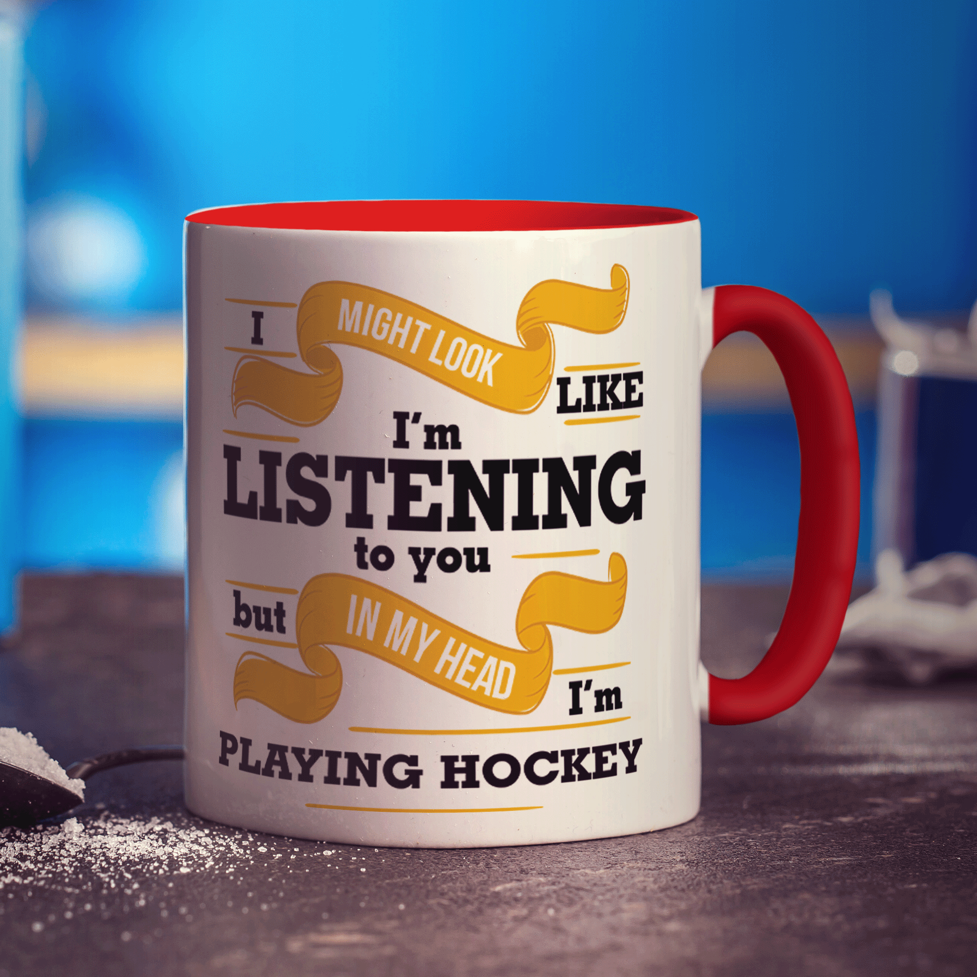 In My Head I'm Playing Hockey Mug