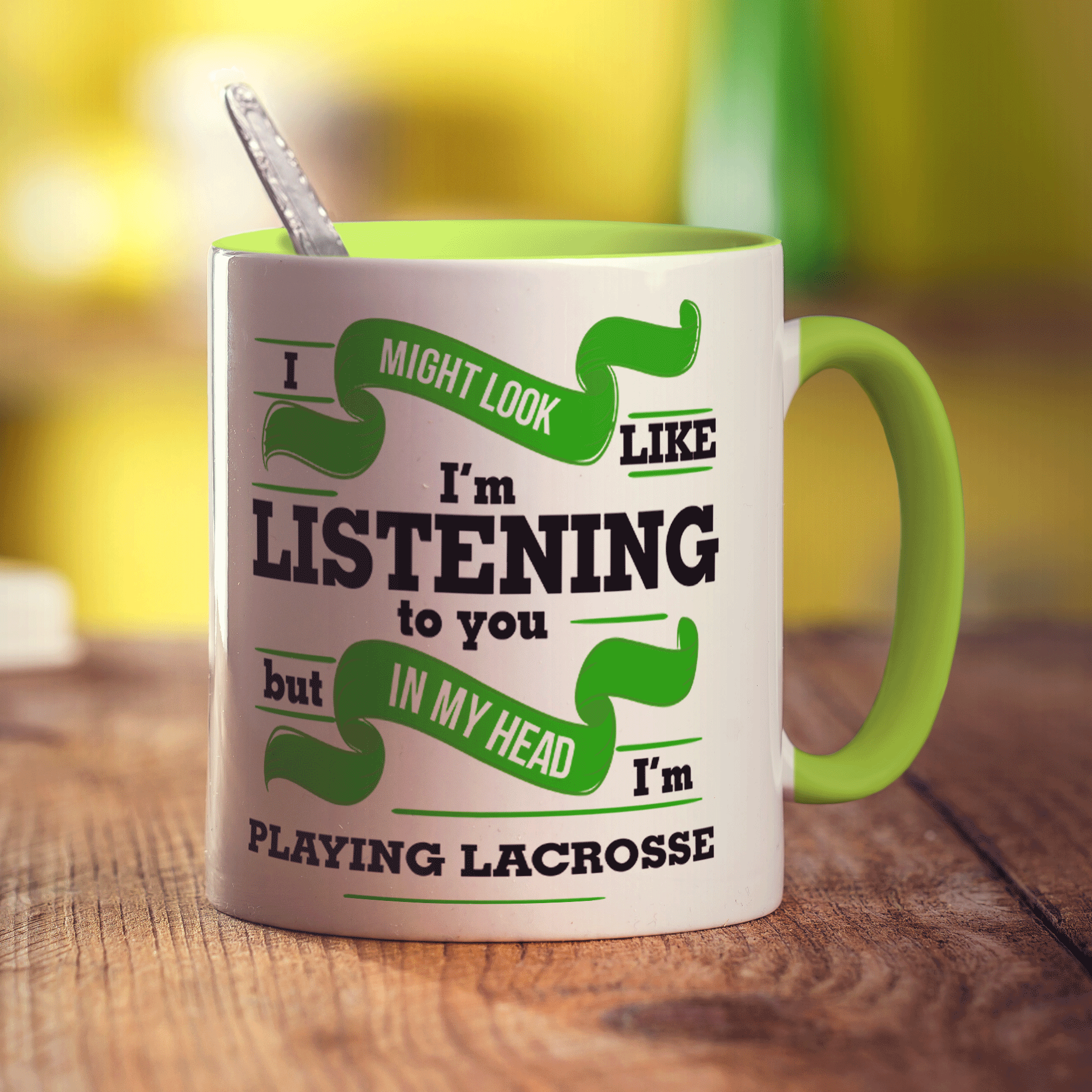 In My Head I'm Playing Lacrosse Mug