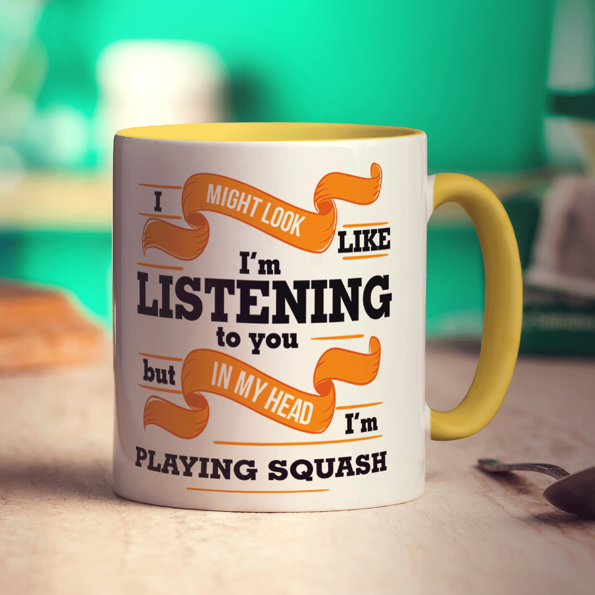 In My Head I'm Playing Squash Mug