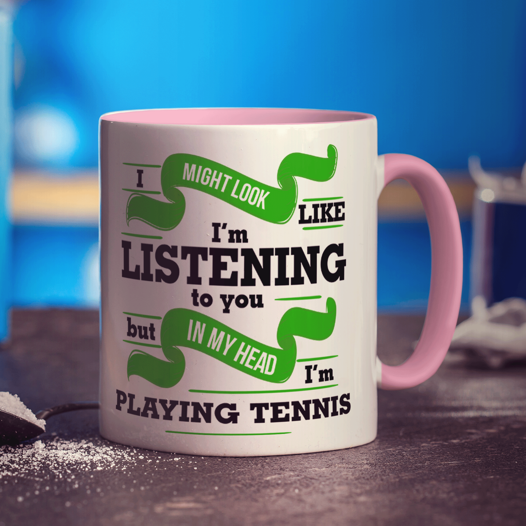 In My Head I'm Playing Tennis Mug