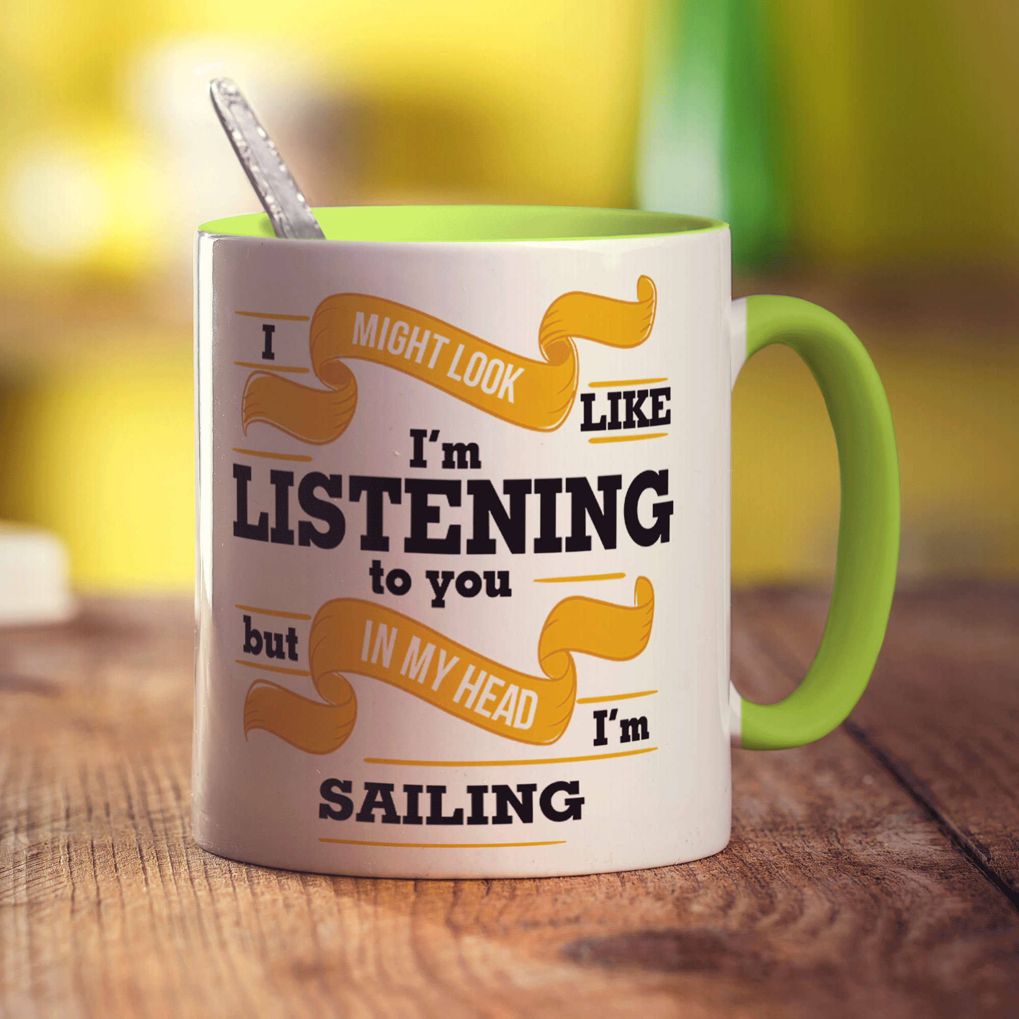 In My Head I'm Sailing Mug