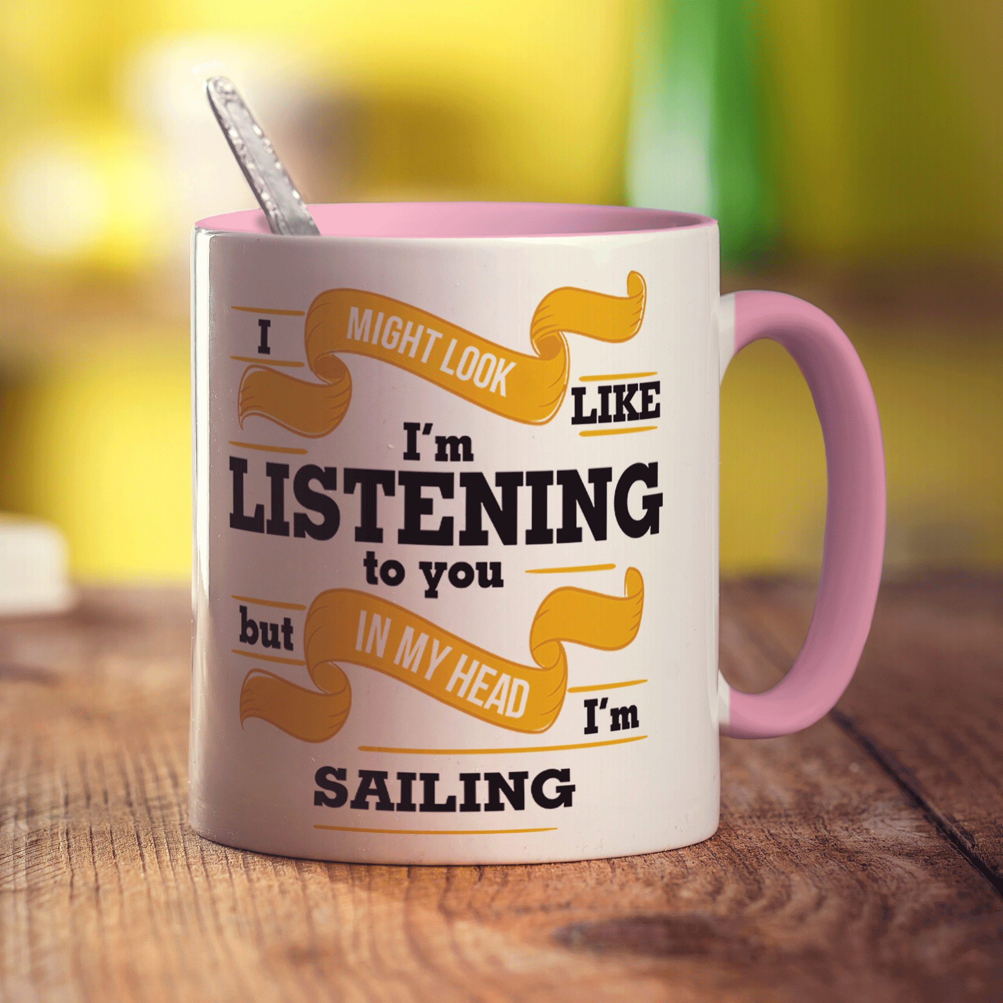 In My Head I'm Sailing Mug
