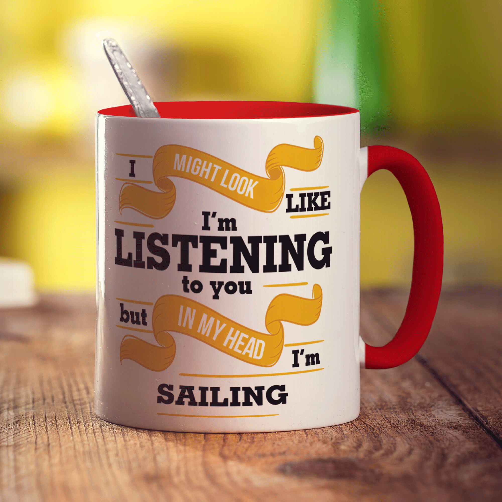 In My Head I'm Sailing Mug