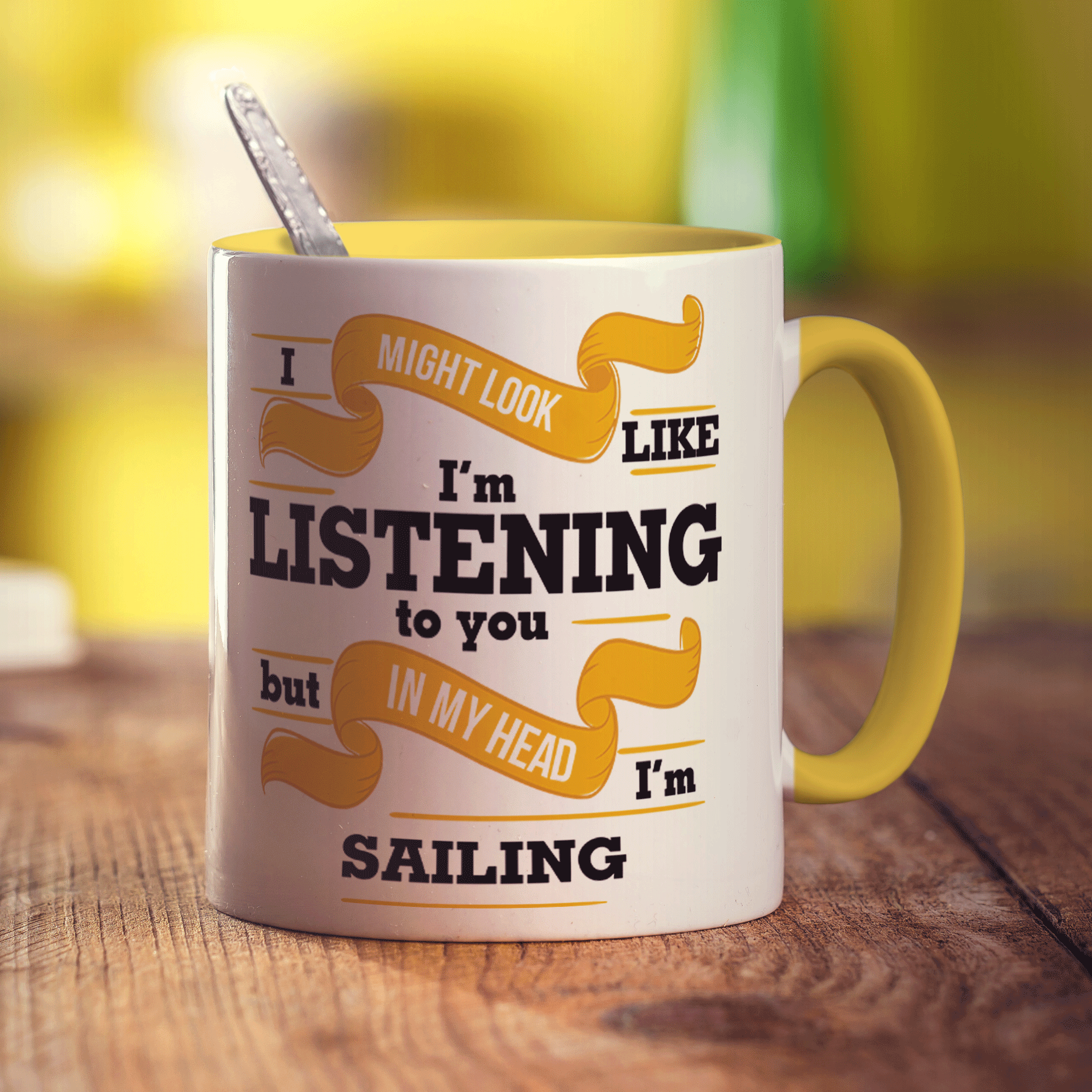 In My Head I'm Sailing Mug