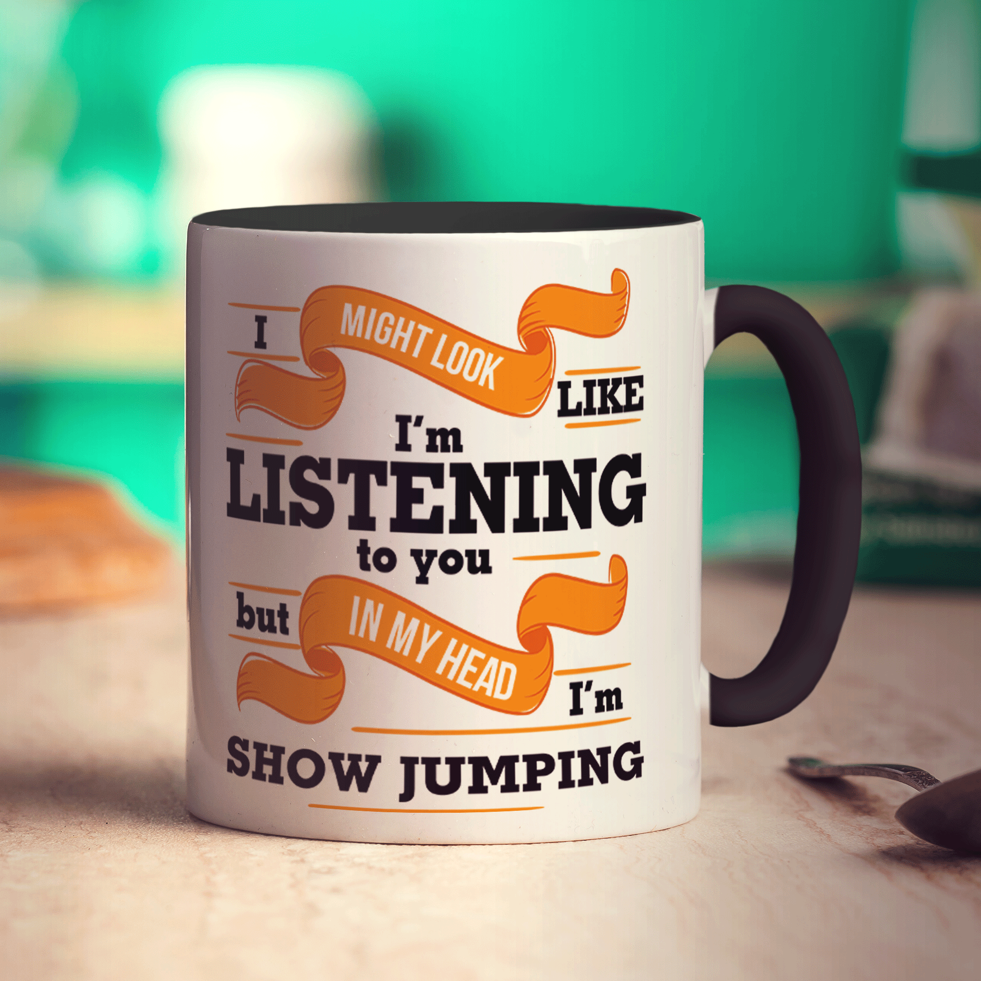 In My Head I'm Show Jumping Mug