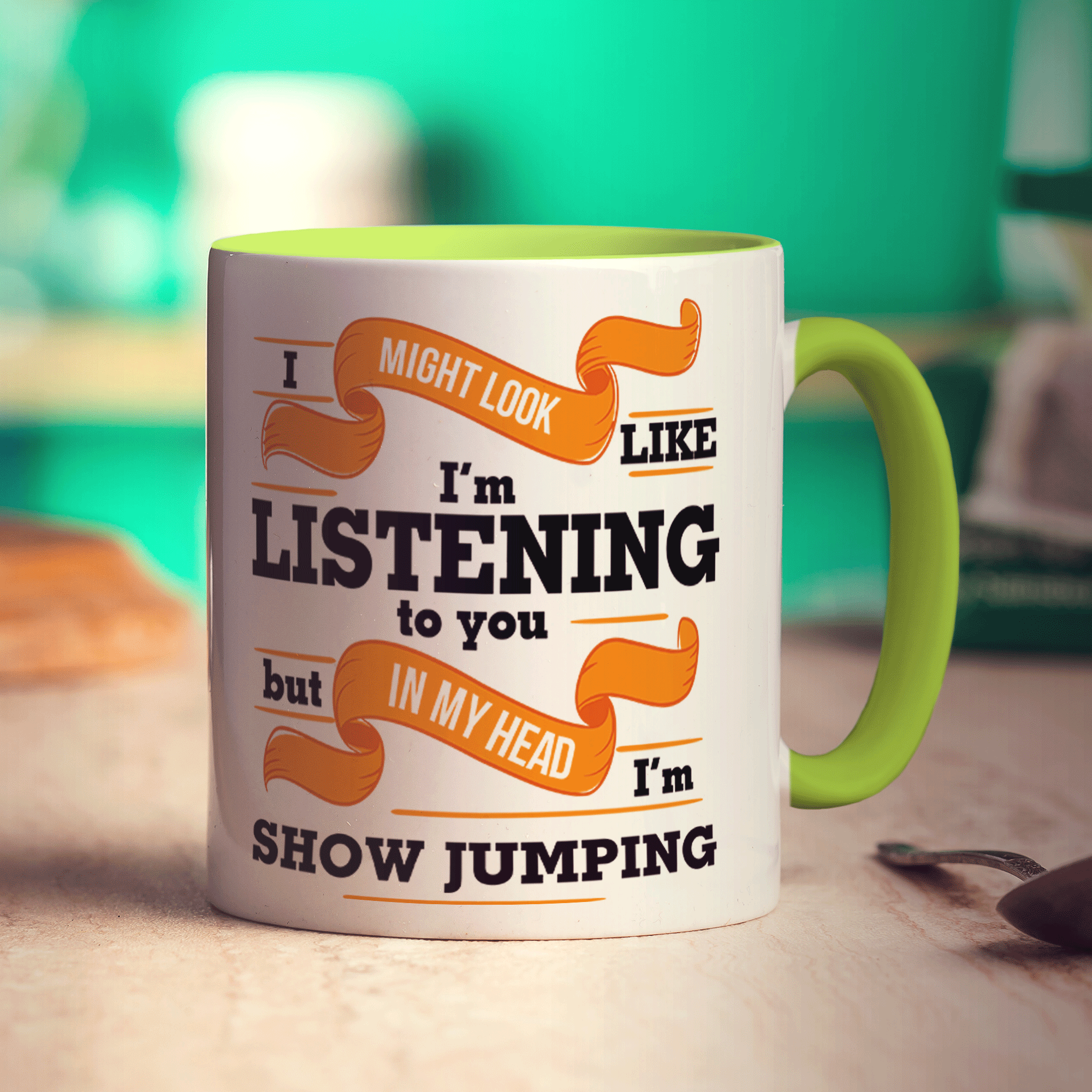 In My Head I'm Show Jumping Mug
