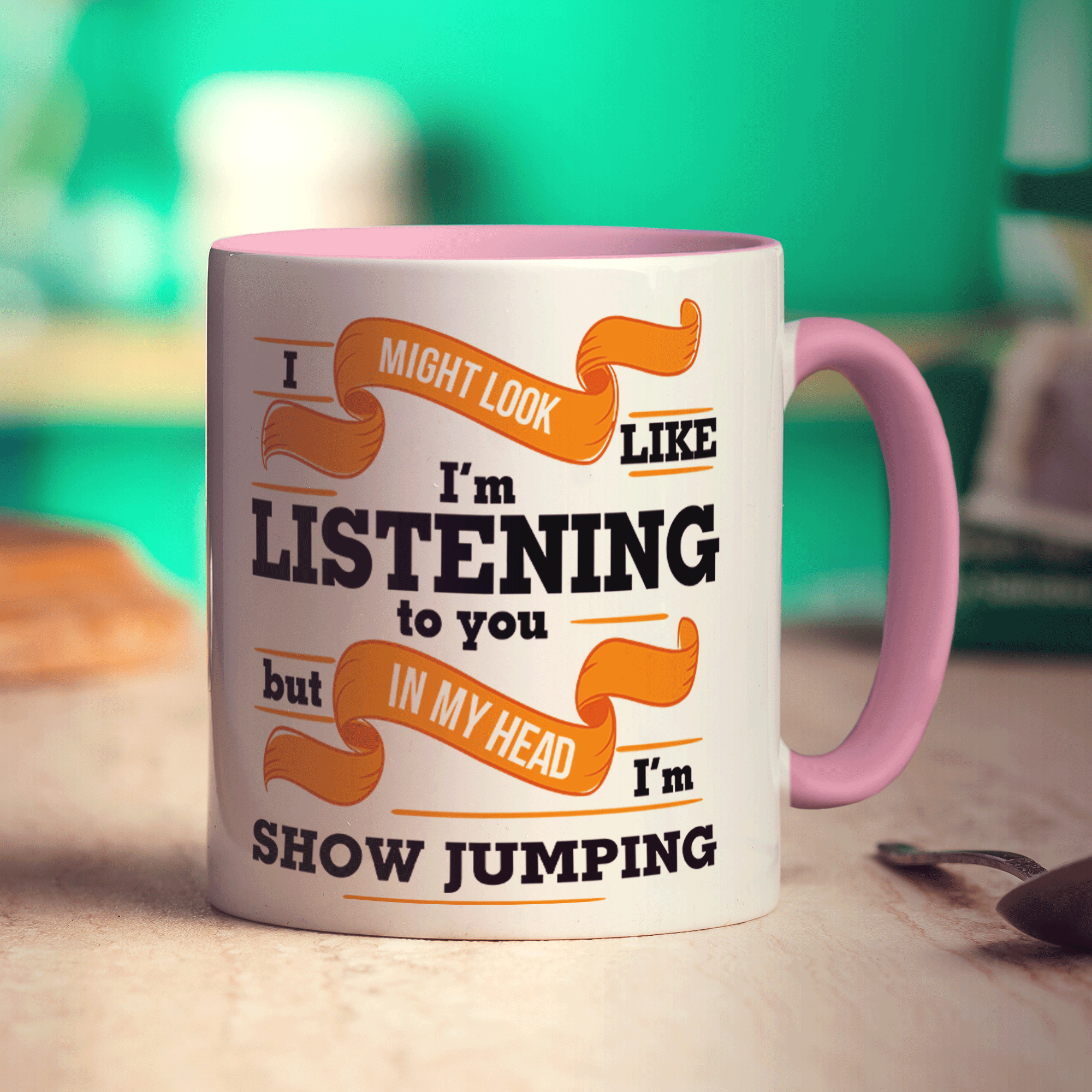 In My Head I'm Show Jumping Mug