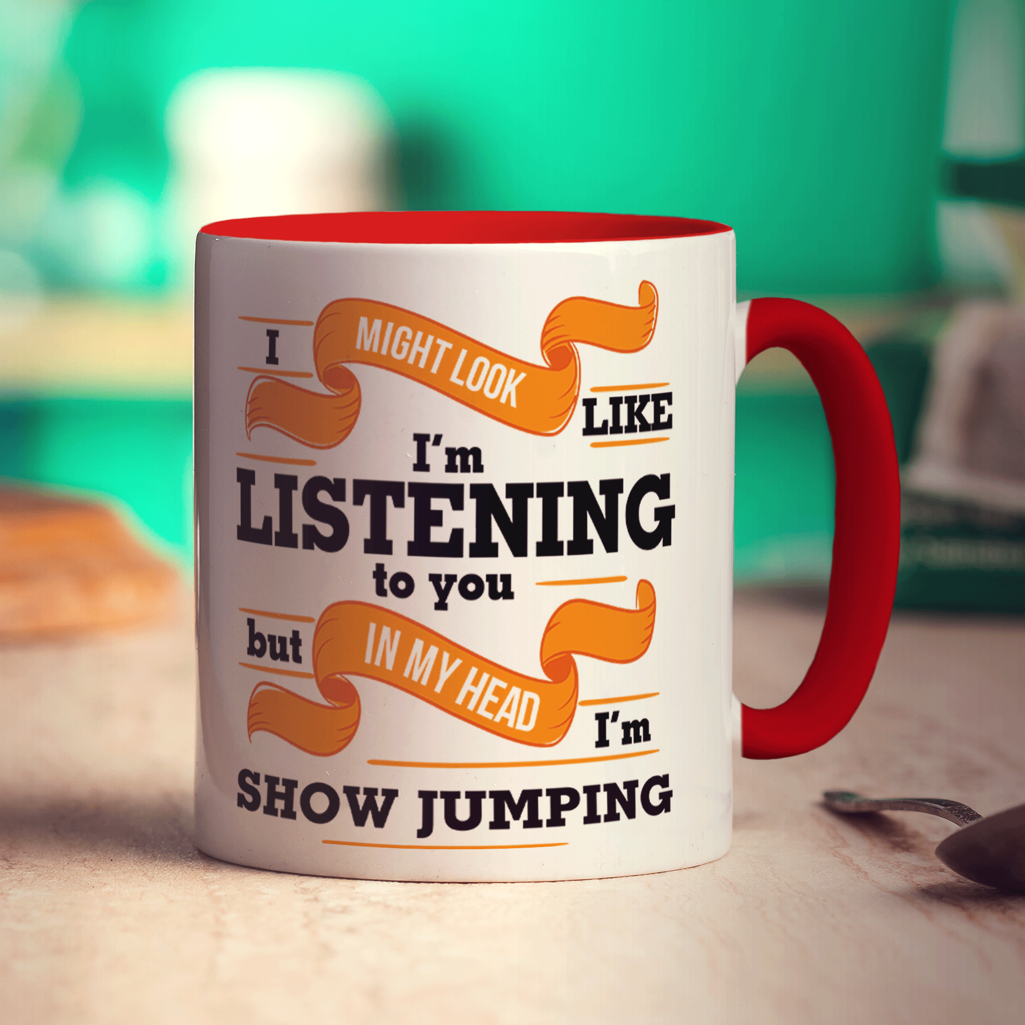 In My Head I'm Show Jumping Mug