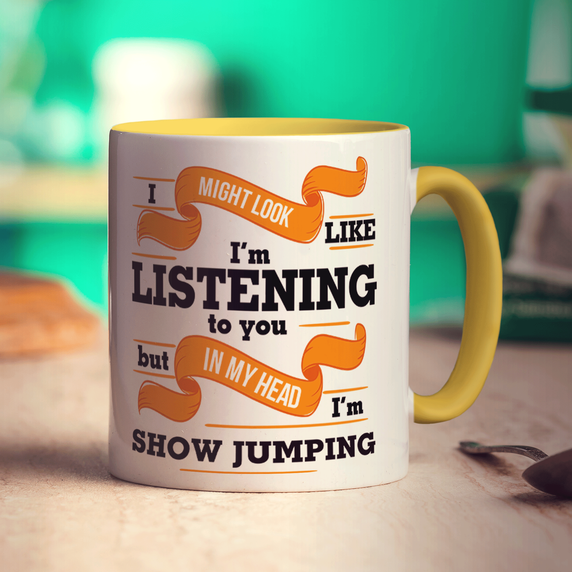 In My Head I'm Show Jumping Mug