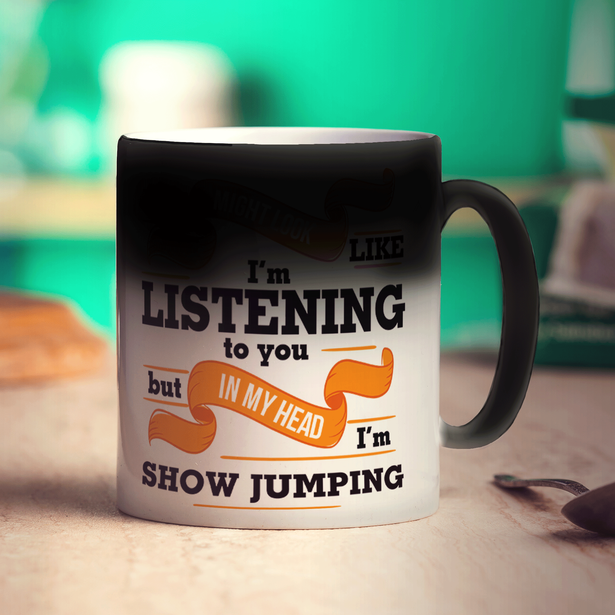In My Head I'm Show Jumping Mug
