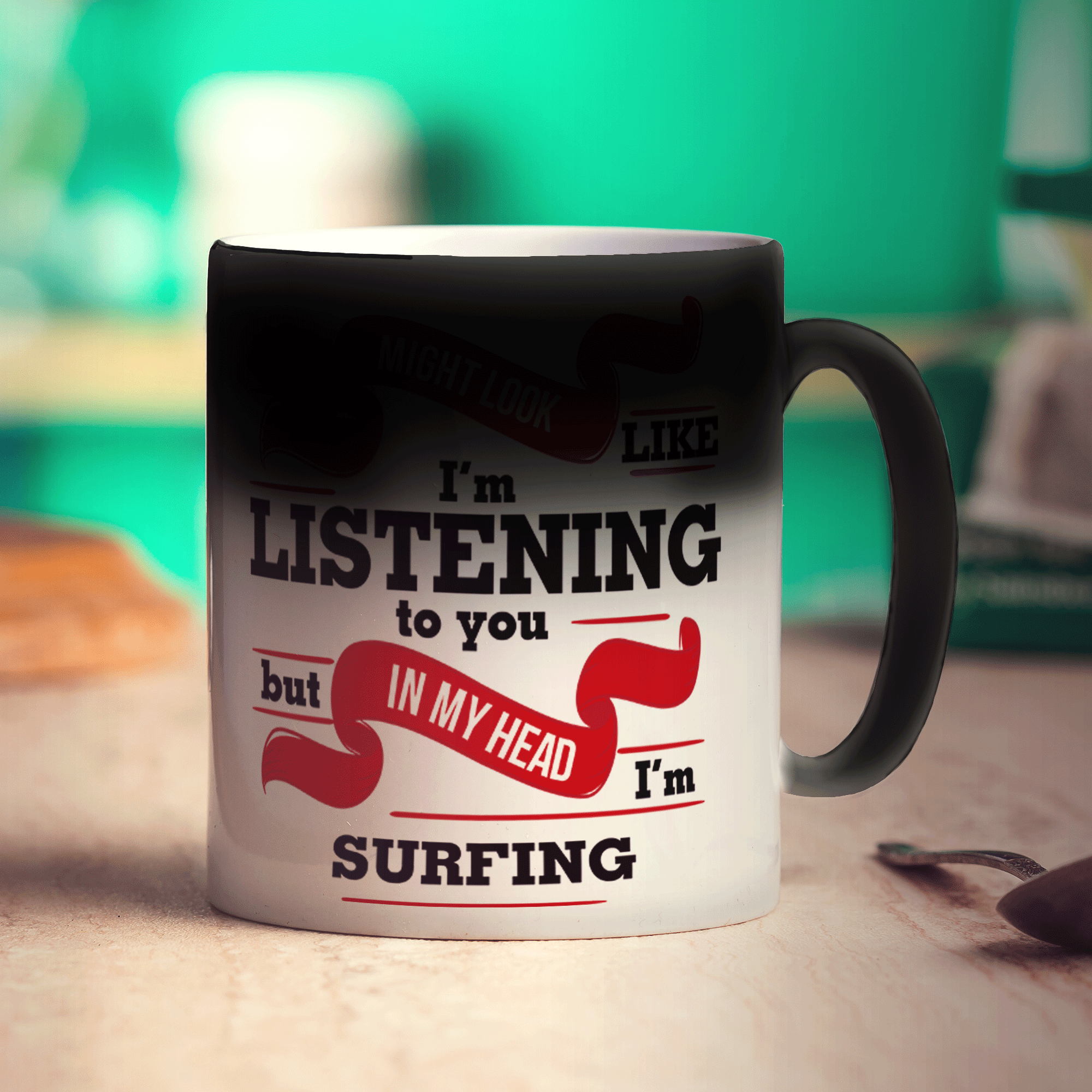 In My Head I'm Surfing Mug