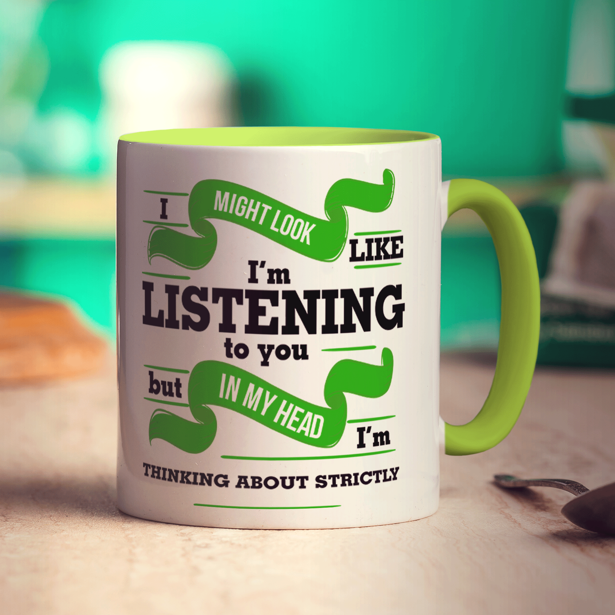 In My Head I'm Thinking About Strictly Mug