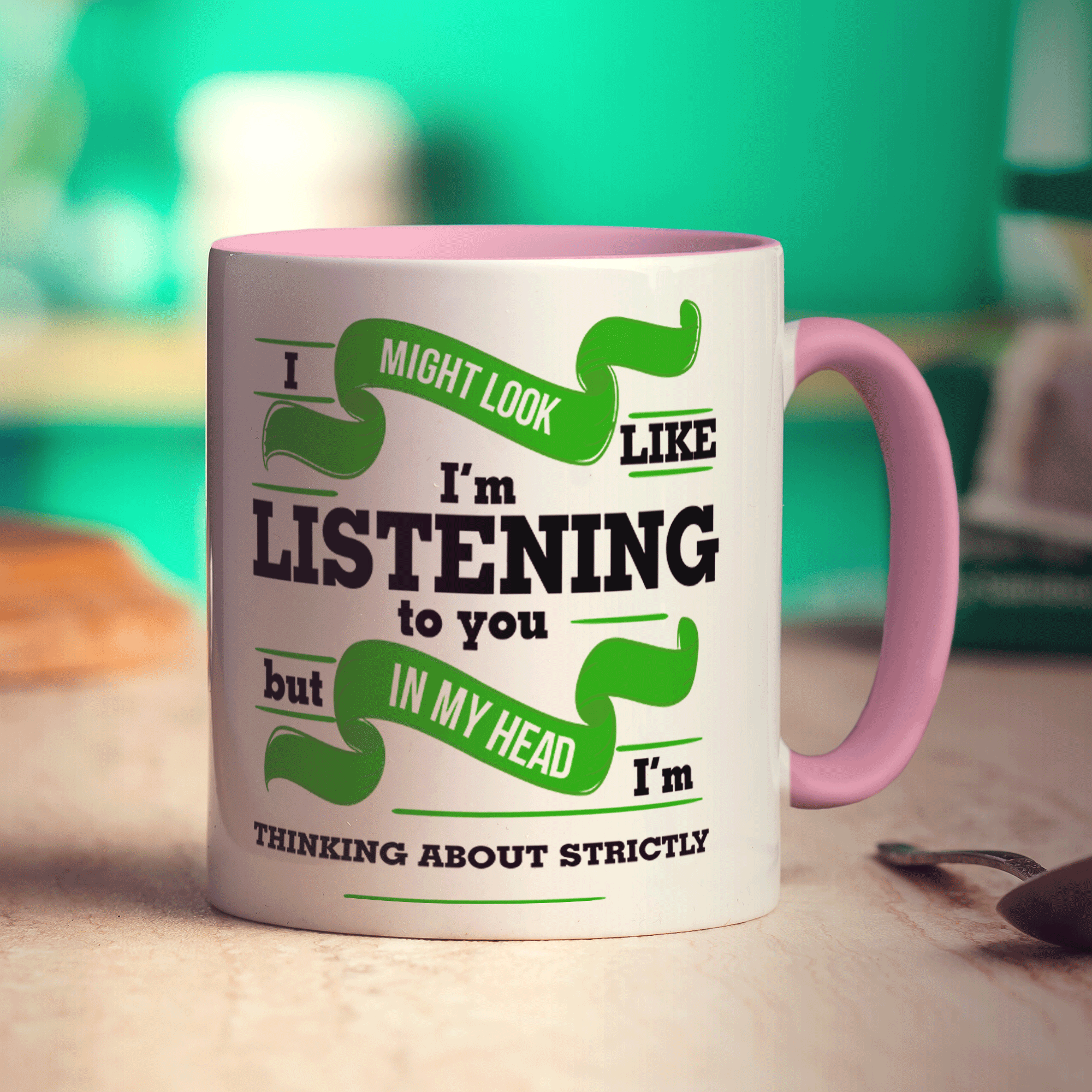 In My Head I'm Thinking About Strictly Mug