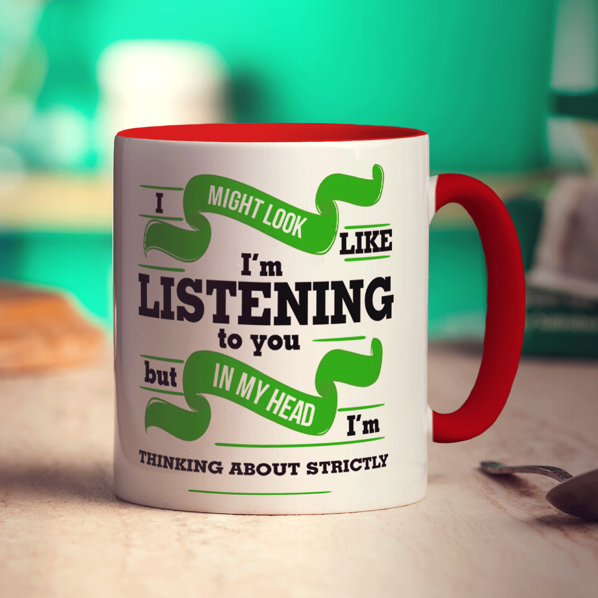 In My Head I'm Thinking About Strictly Mug