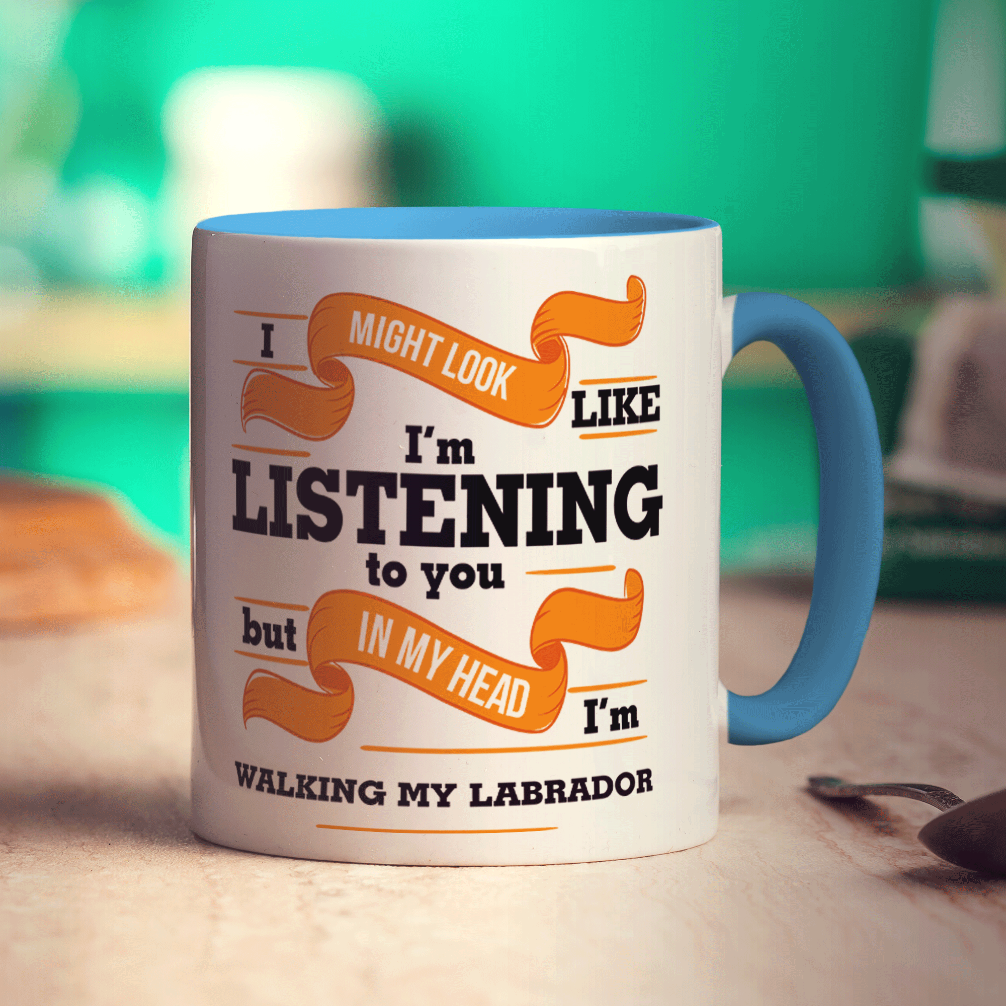 In My Head I'm Walking My Labrador Mug