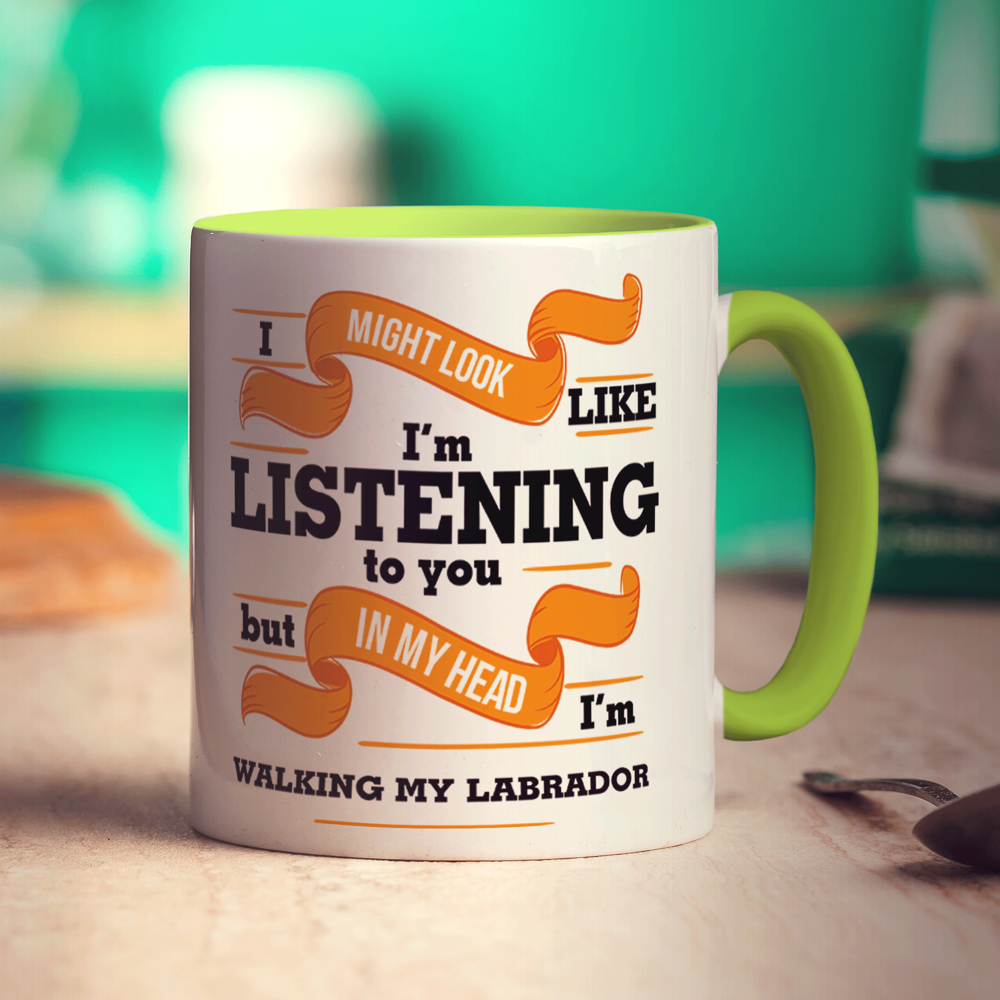In My Head I'm Walking My Labrador Mug
