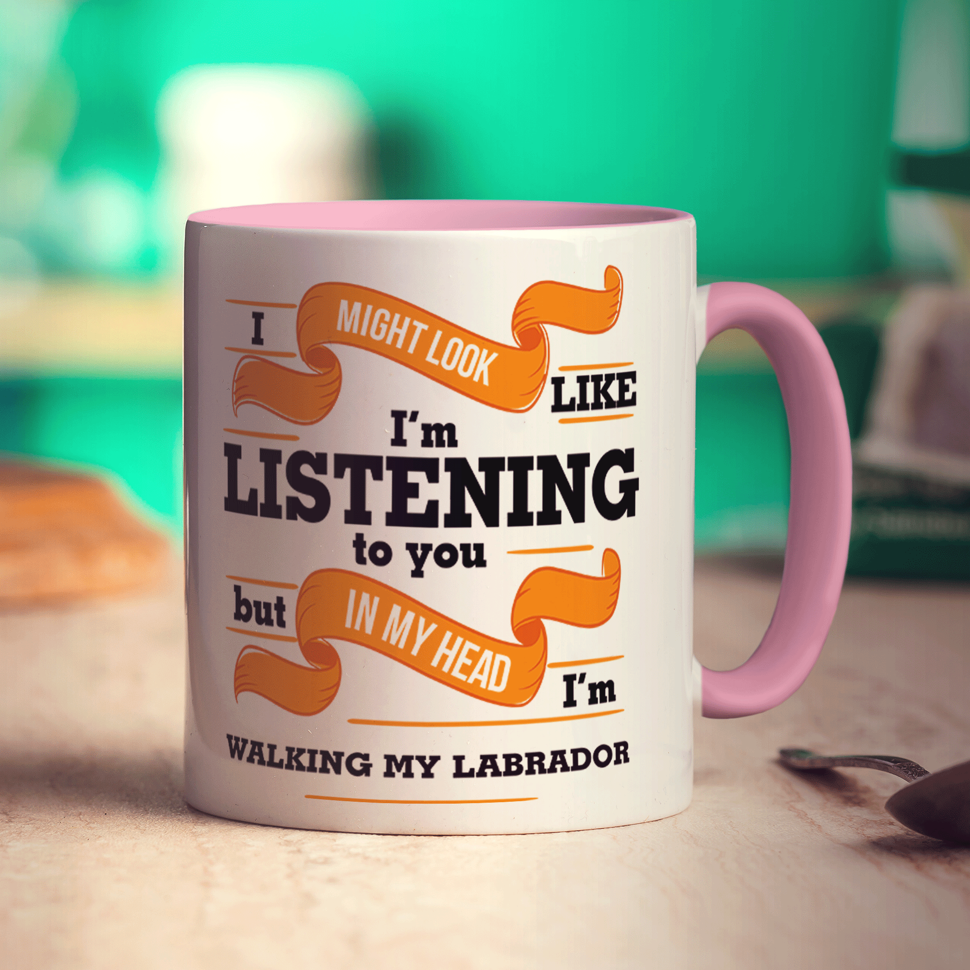 In My Head I'm Walking My Labrador Mug
