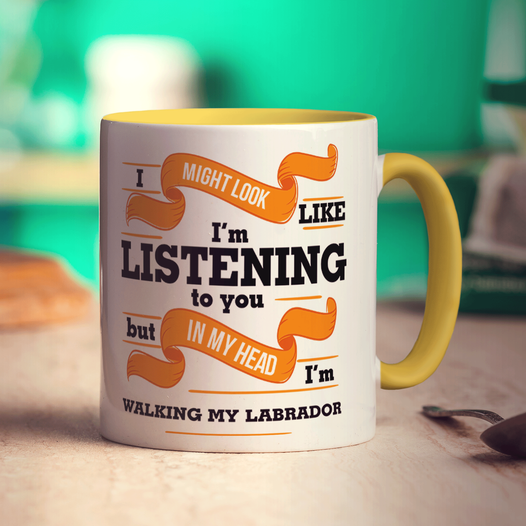 In My Head I'm Walking My Labrador Mug