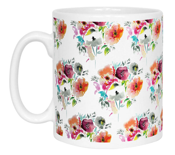 Watercolour Floral Mug by Jessica Peppin