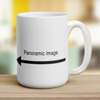 Panoramic Promotional Mug - Jumbo 440ml (15oz) / White
