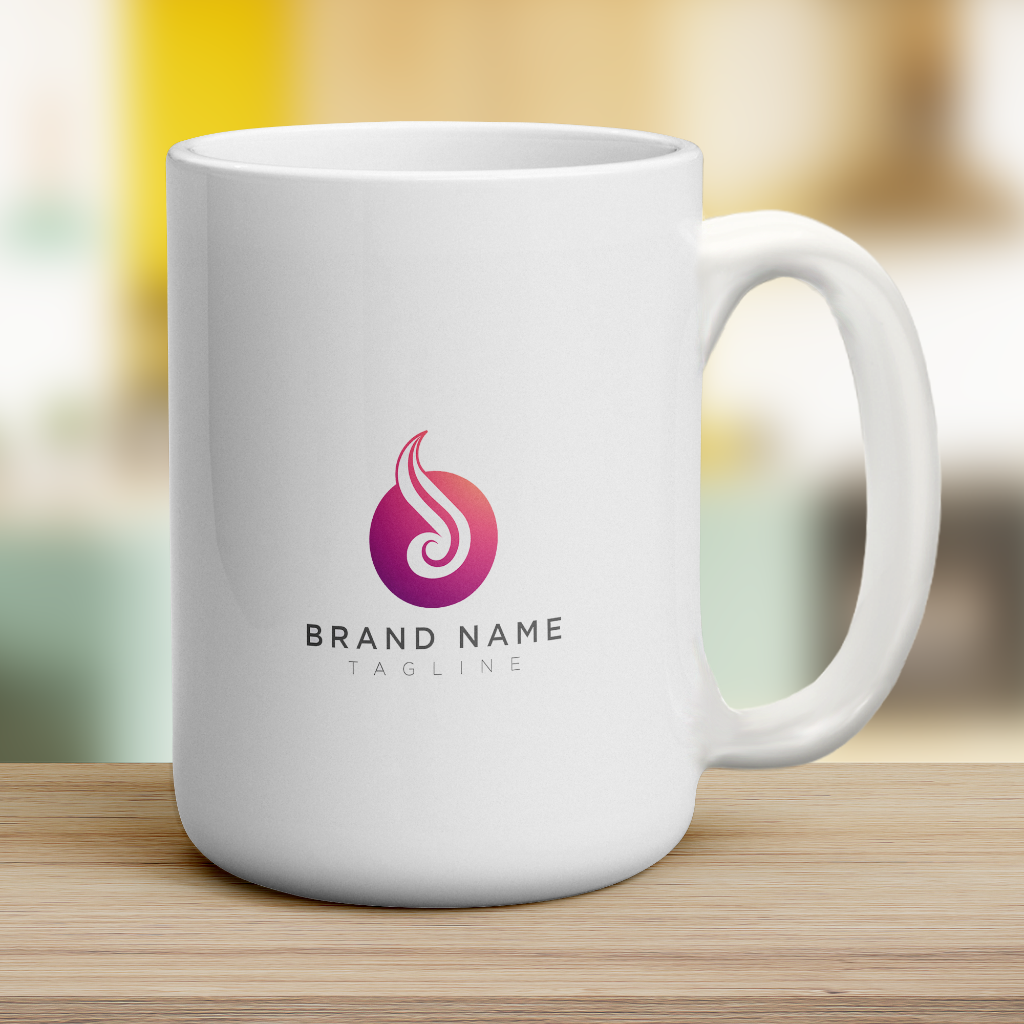 Double Sided Logo Print Mug