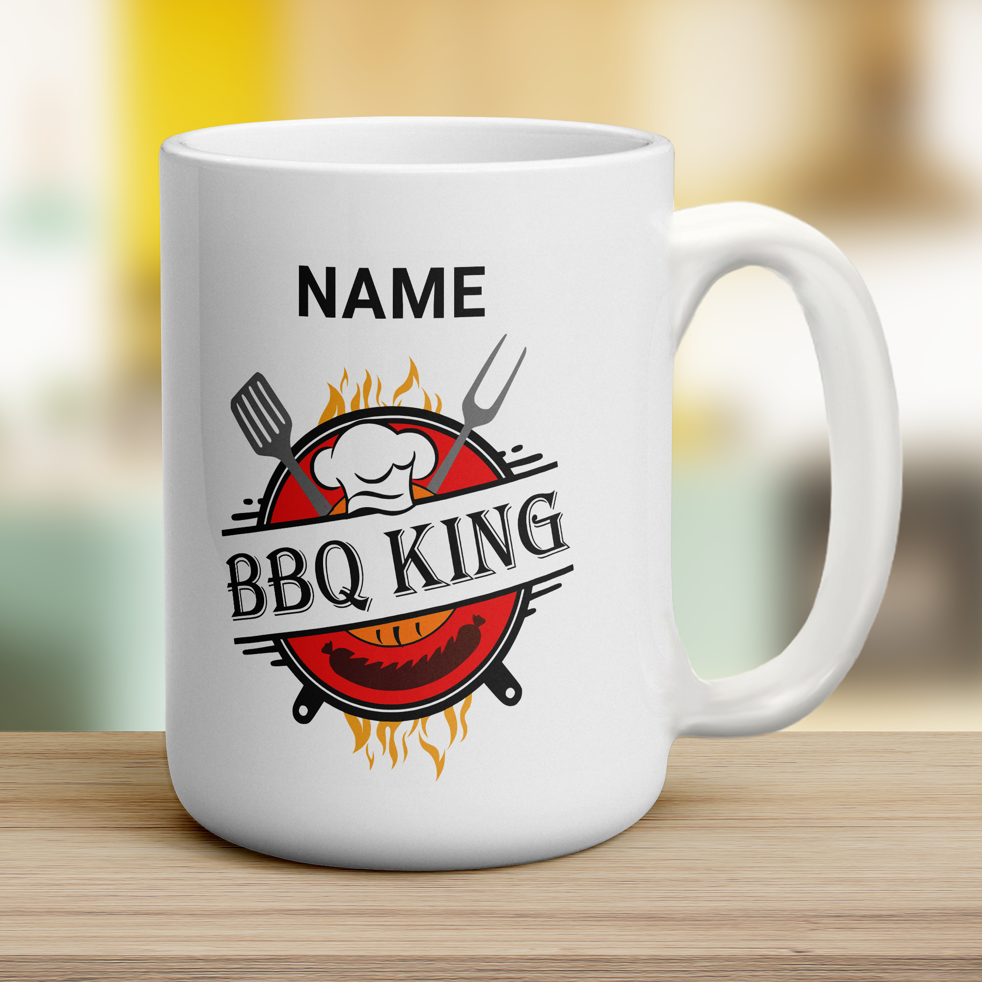 BBQ King Name Mug