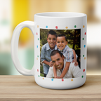Colourful 'Happy Birthday' Photo & Name Mug