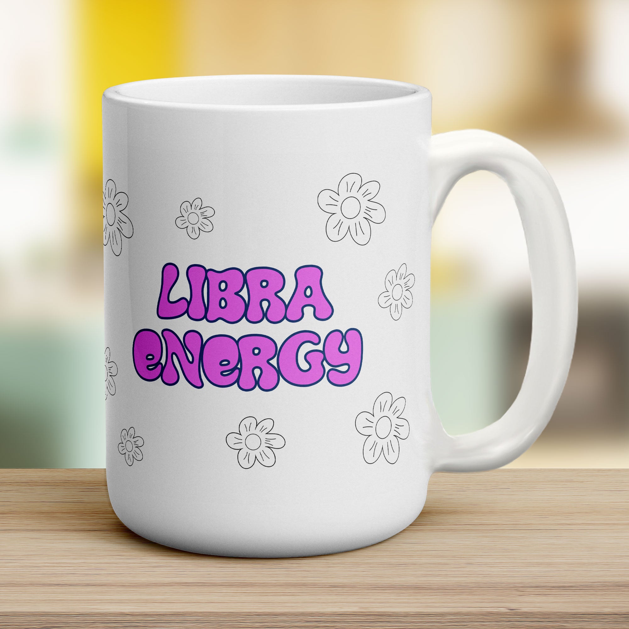 Libra Energy Star Sign Mug