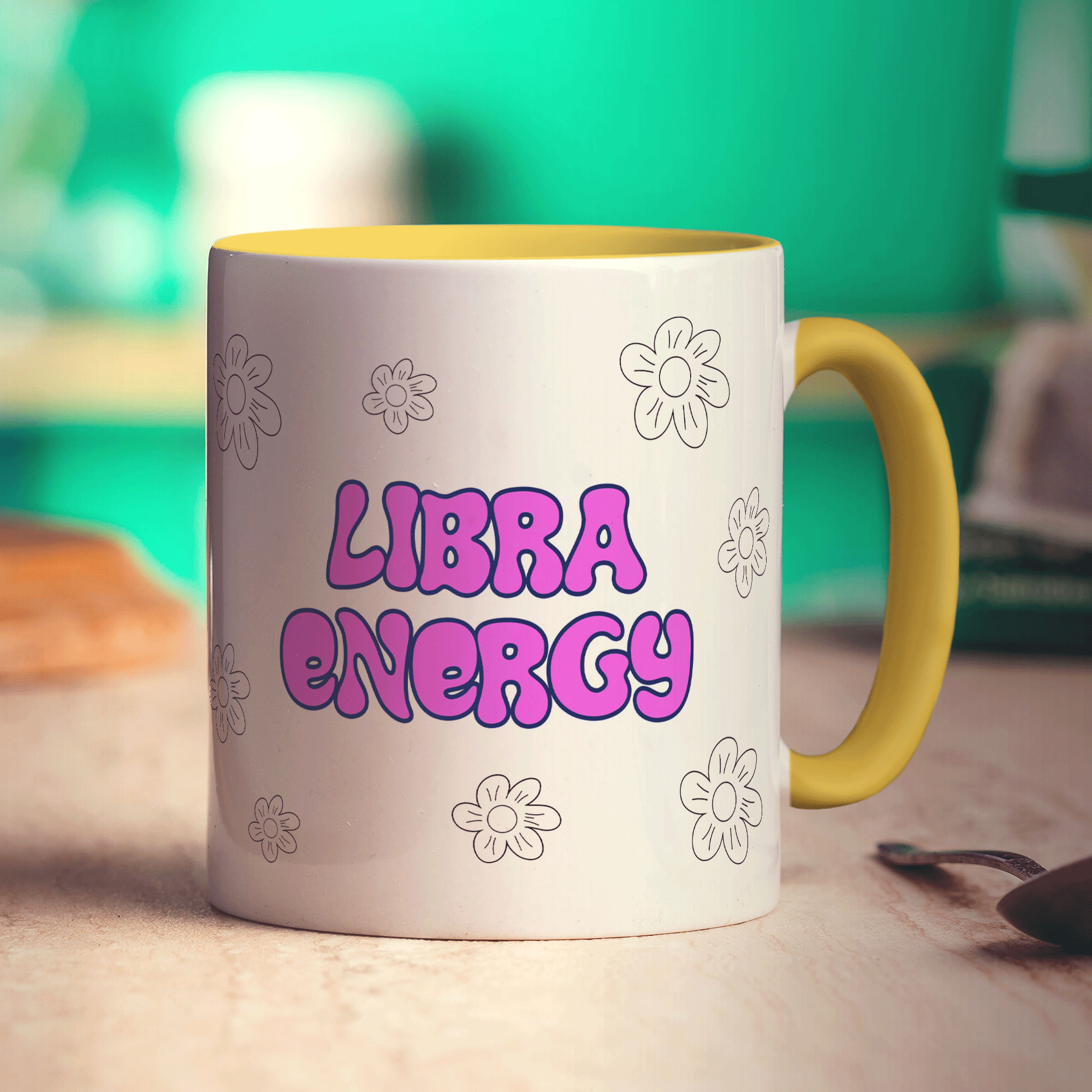 Libra Energy Star Sign Mug