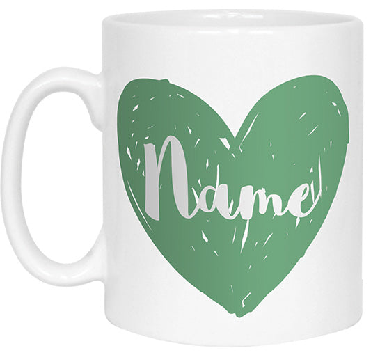 Mother of the Bride Heart Name Mug