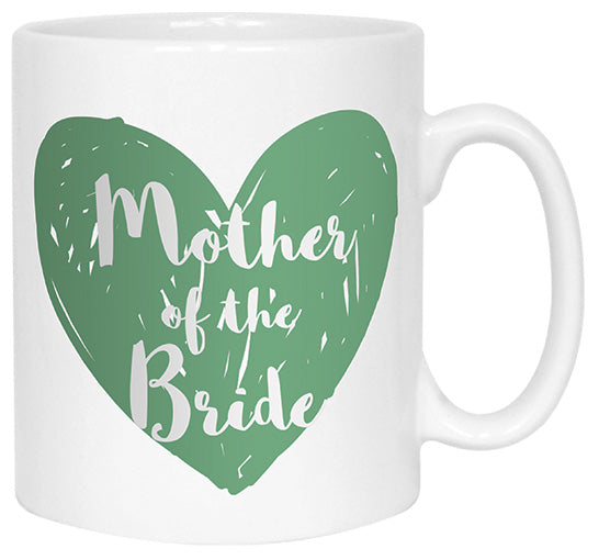 Mother of the Bride Heart Name Mug