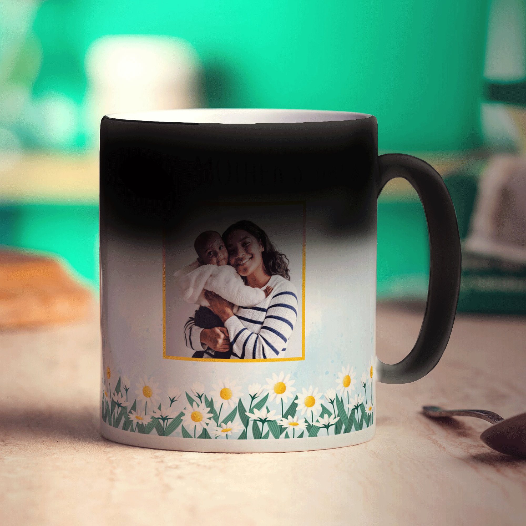 Mother's Day Flower Photo Mug