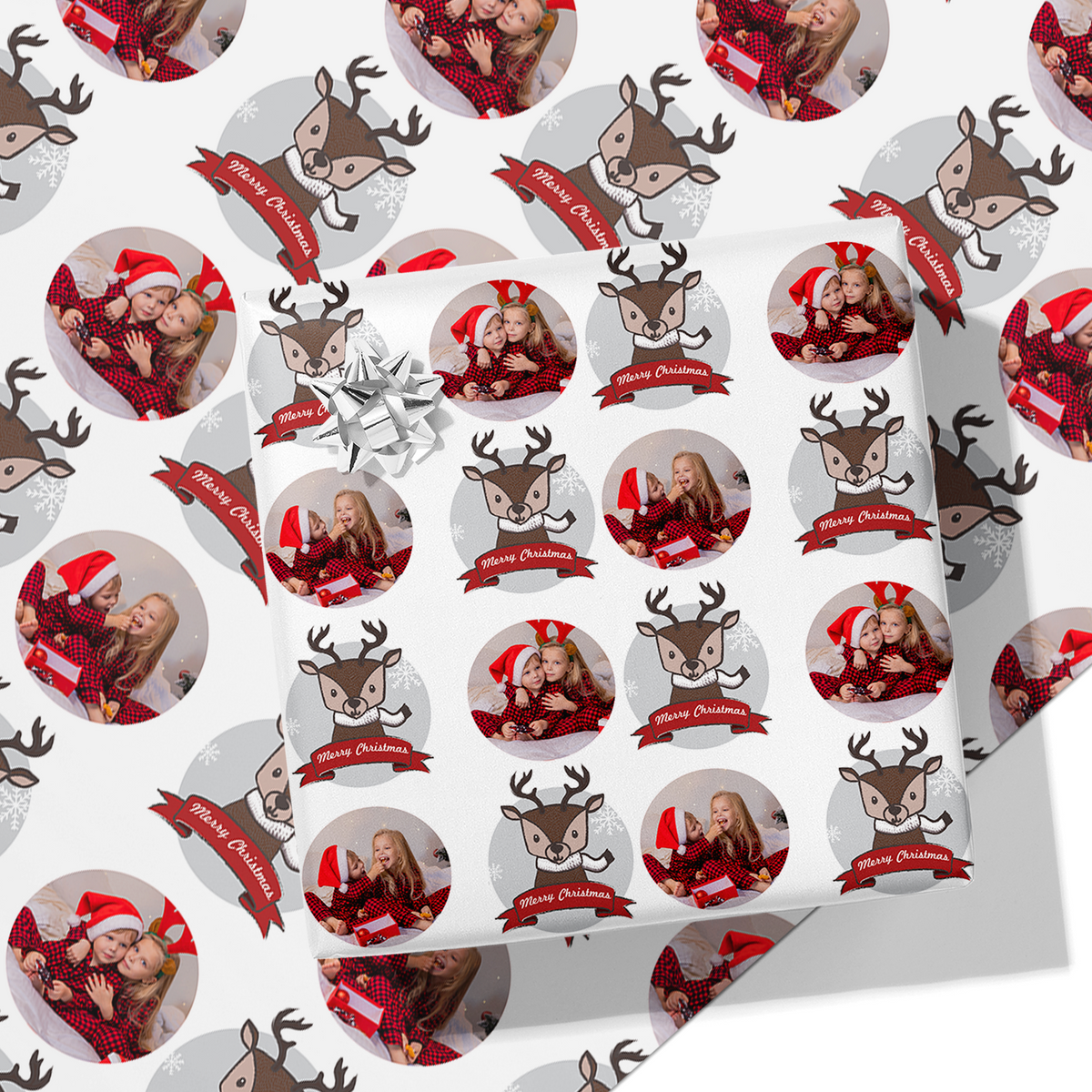Christmas Reindeer & Photo Wrapping Paper
